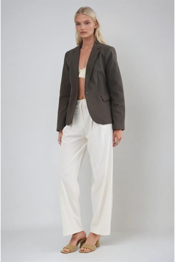 Tek Düğmeli Casual Ceket 6196