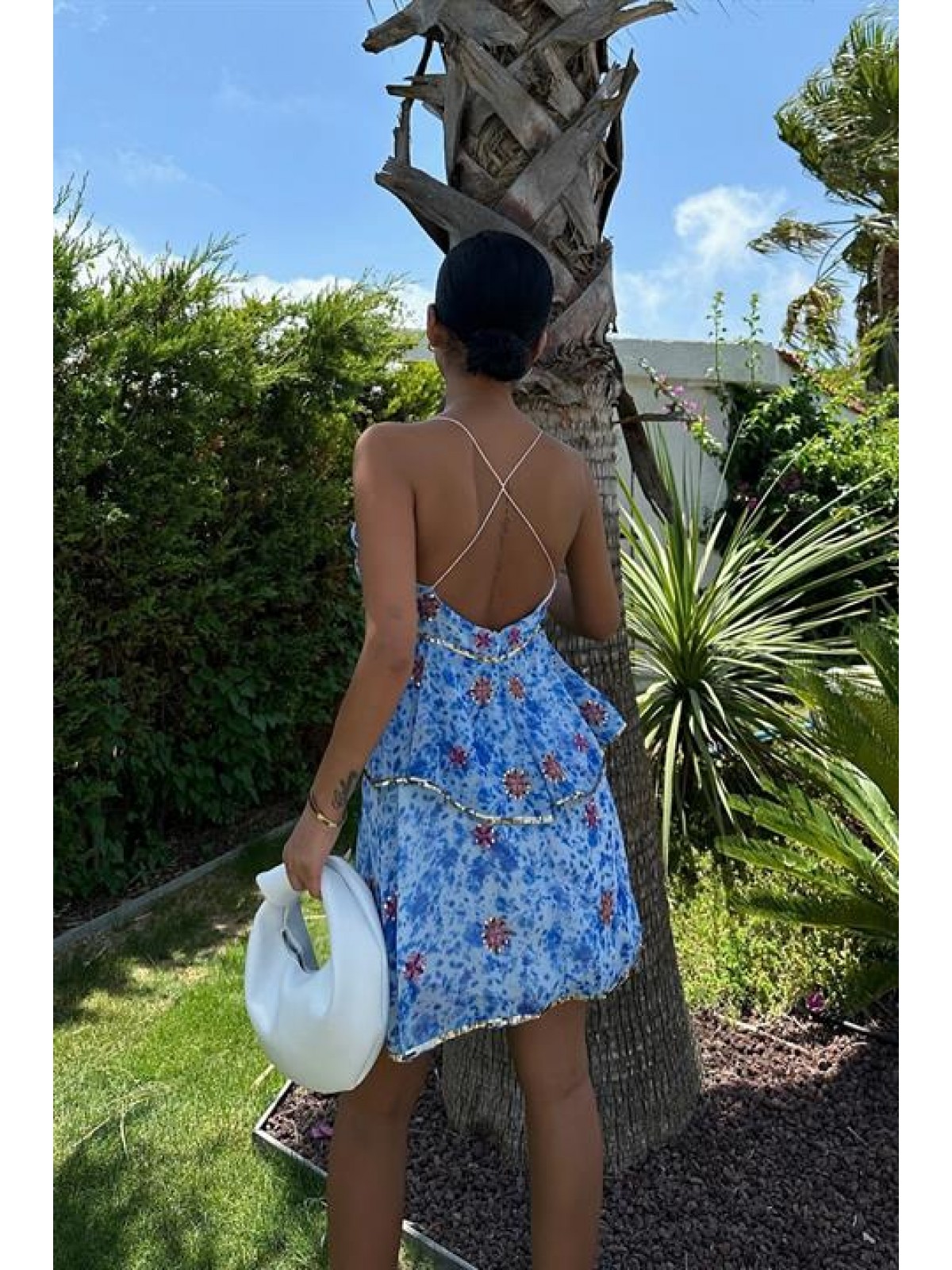 Cheryl Gold Sequin Detail Dress 2475