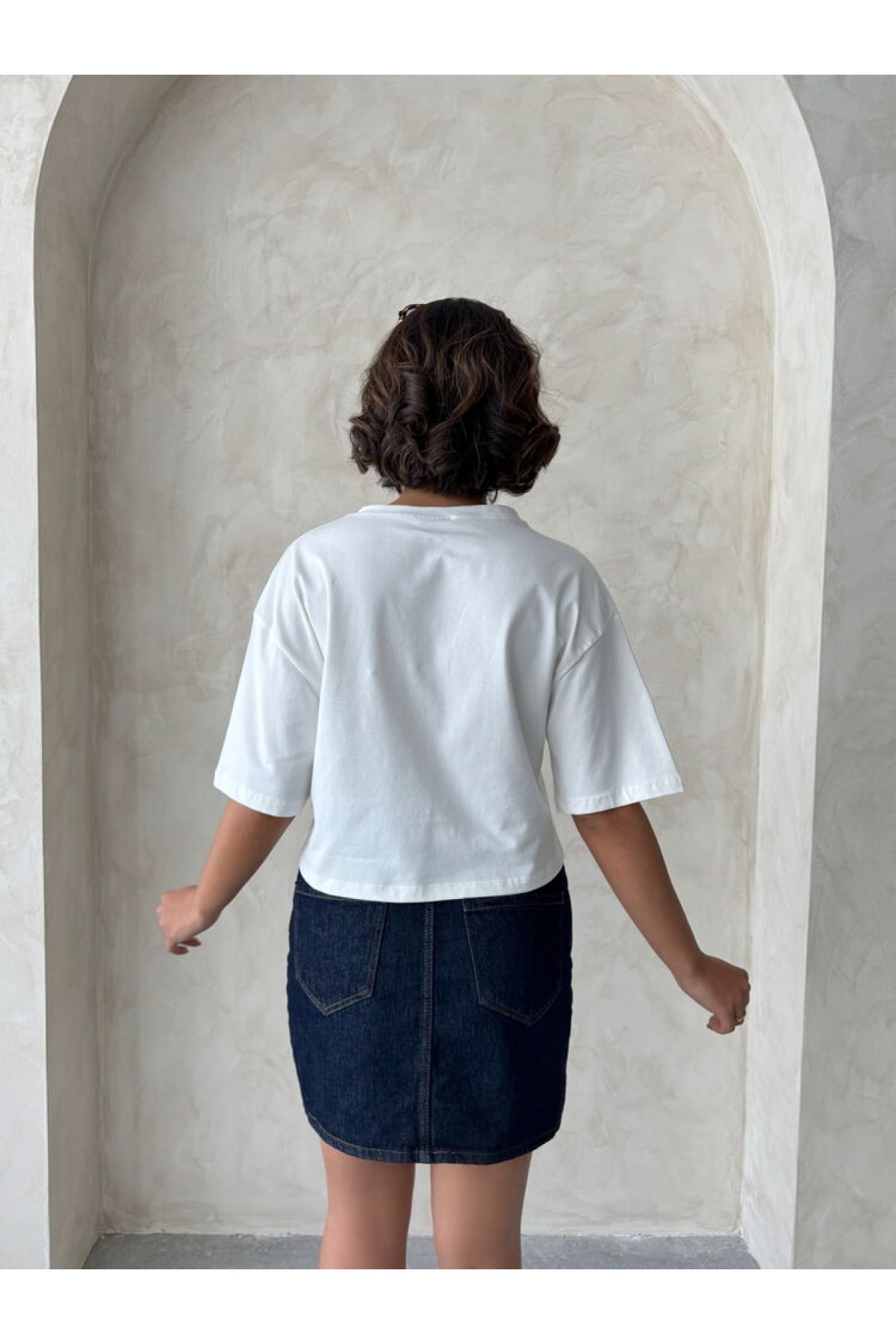 Cep Detaylı Toptan T-Shirt - Pembe | Topshow