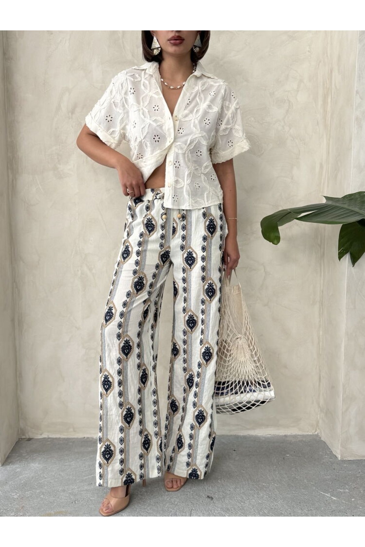 Embroidered Trousers 