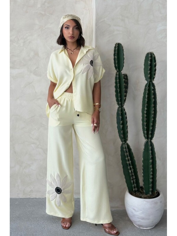 Flower Detailed Trousers 