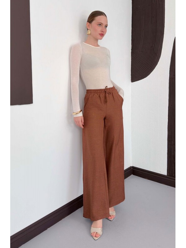 Kahve Toptan Pantolon | d2381 Topshow