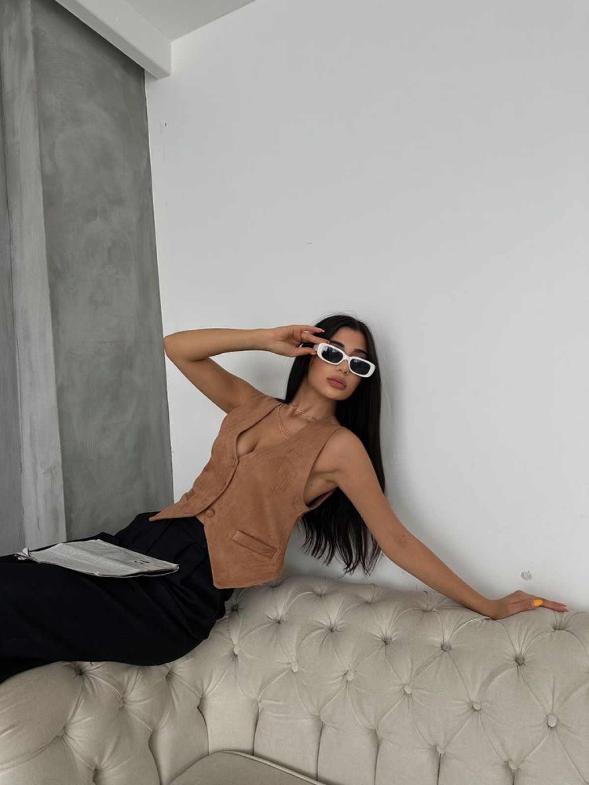 Suet Toptan Yelek - Taba | TOPSHOW | f1528