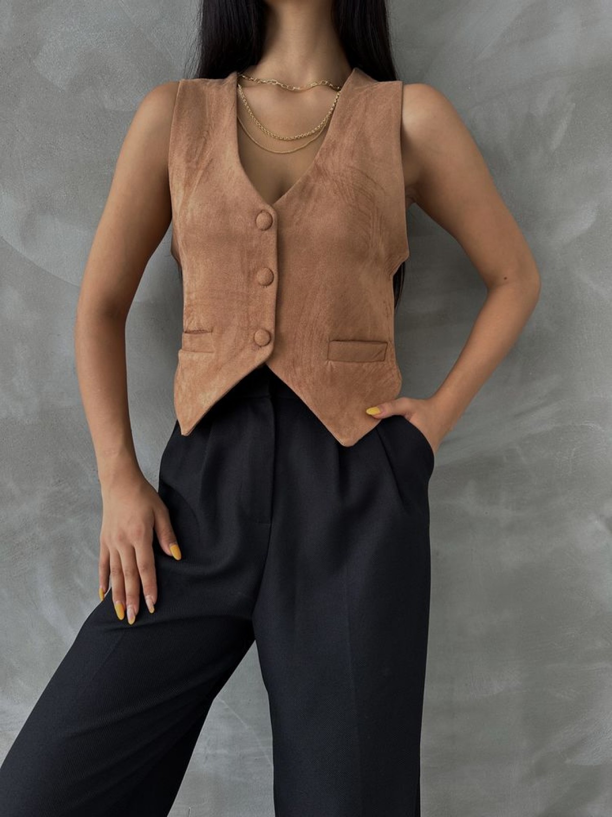 Suet Toptan Yelek - Taba | TOPSHOW | f1528