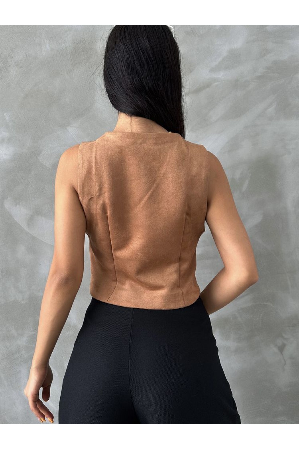 Suet Toptan Yelek - Taba | TOPSHOW | f1528