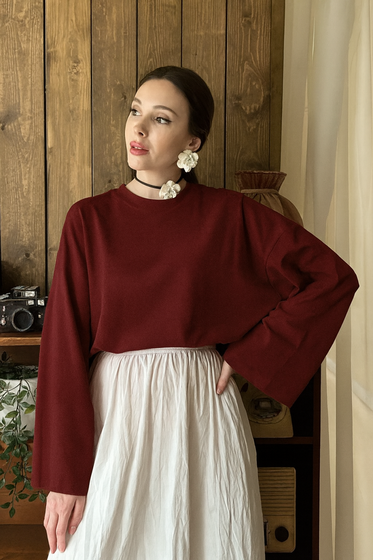 Oversize Body  -Bordo