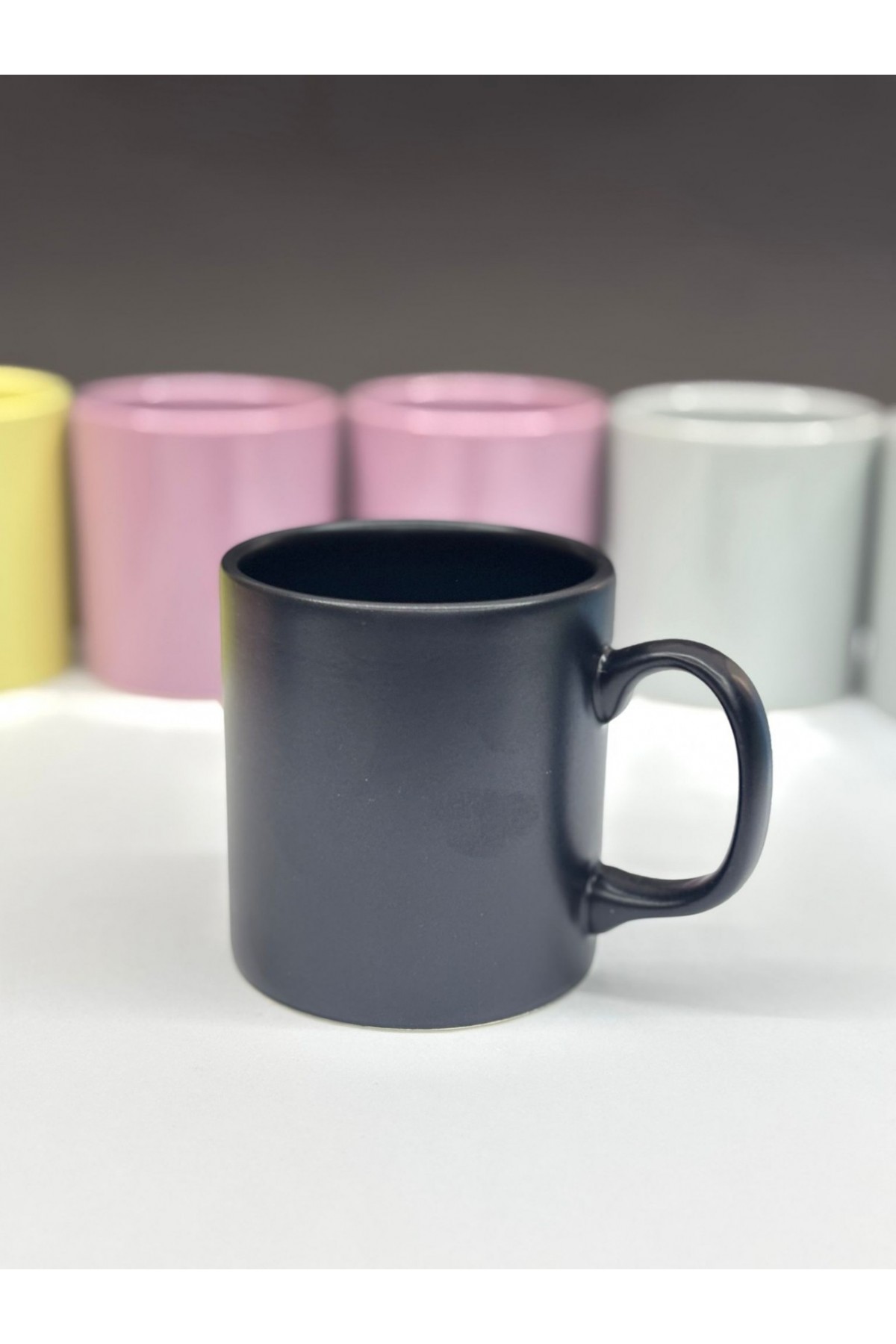 Colorful Ceramic Mug -black