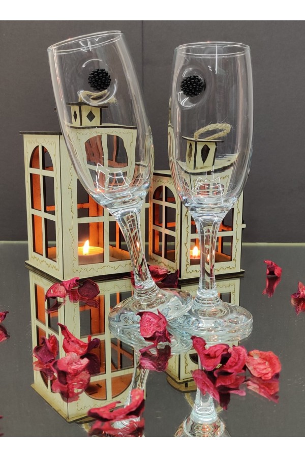 Siyah Böğürtlen Kokteyl Kadehi -siyah