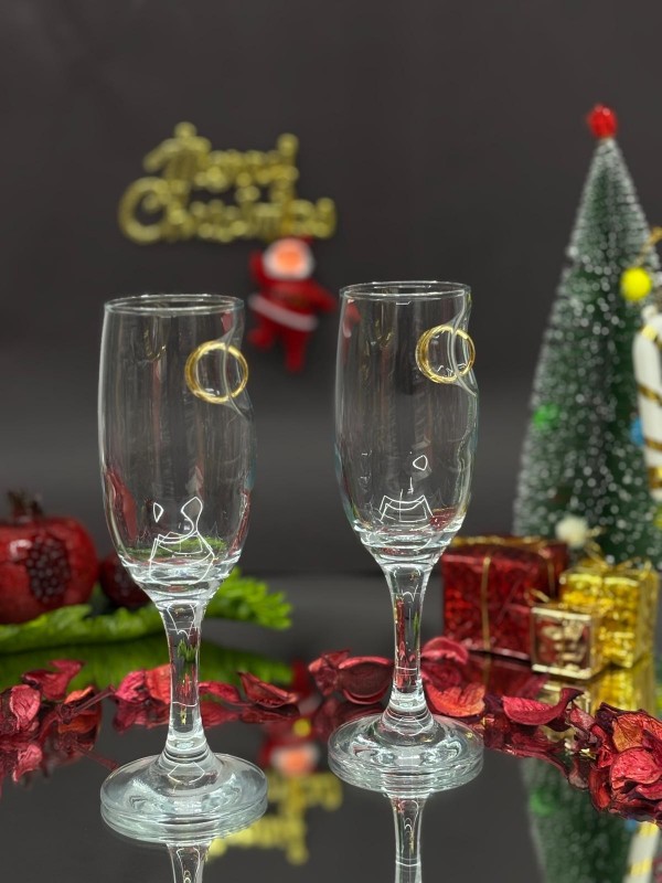 Steel Inner Ring Cocktail Glass -Gold
