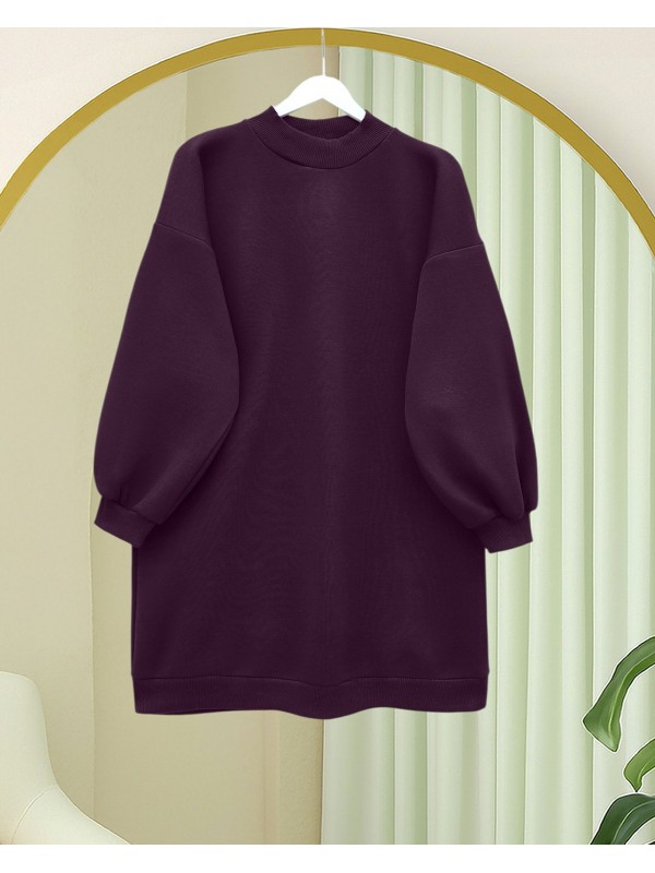 Throat Three Thread Sweat    -Damson