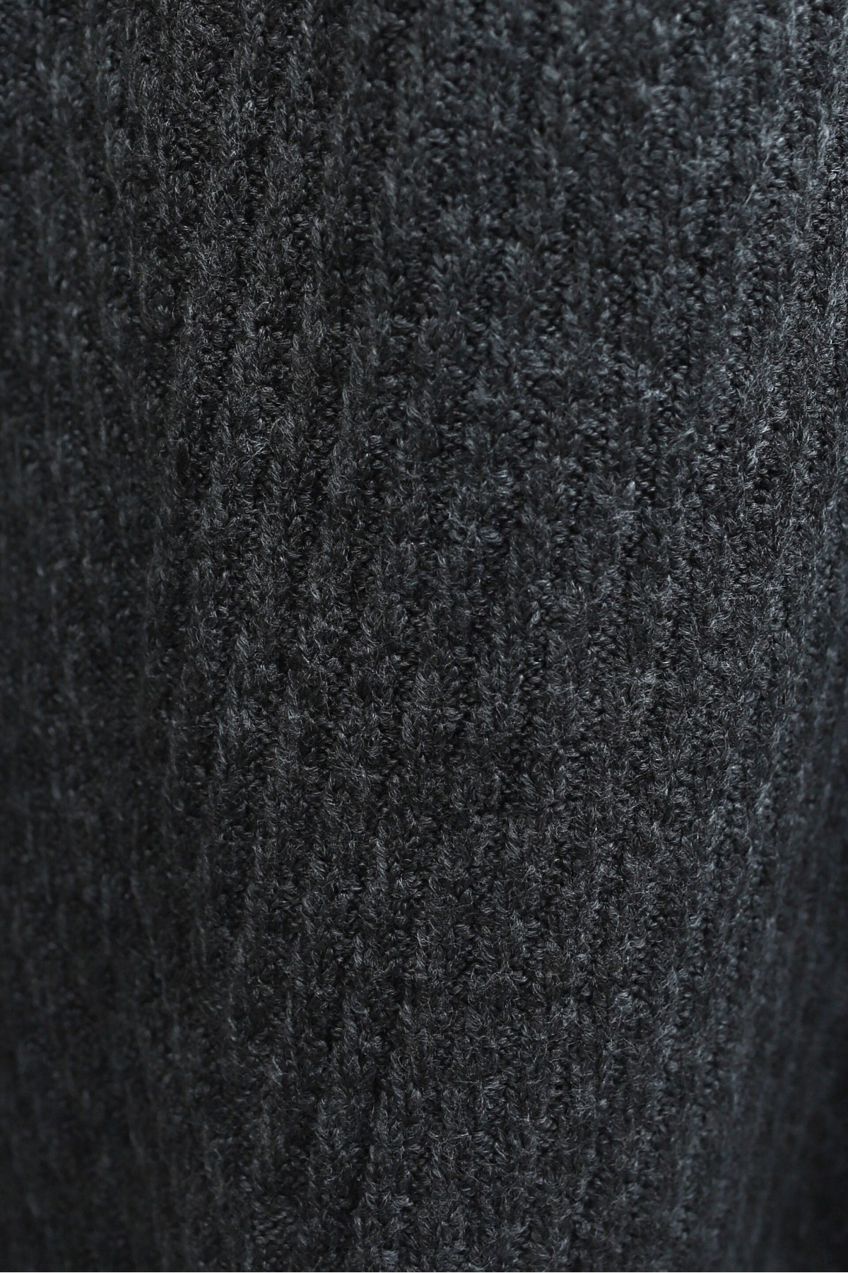 Crew Neck Patterned Loose-Fit Knit Tunic -Smoked 
