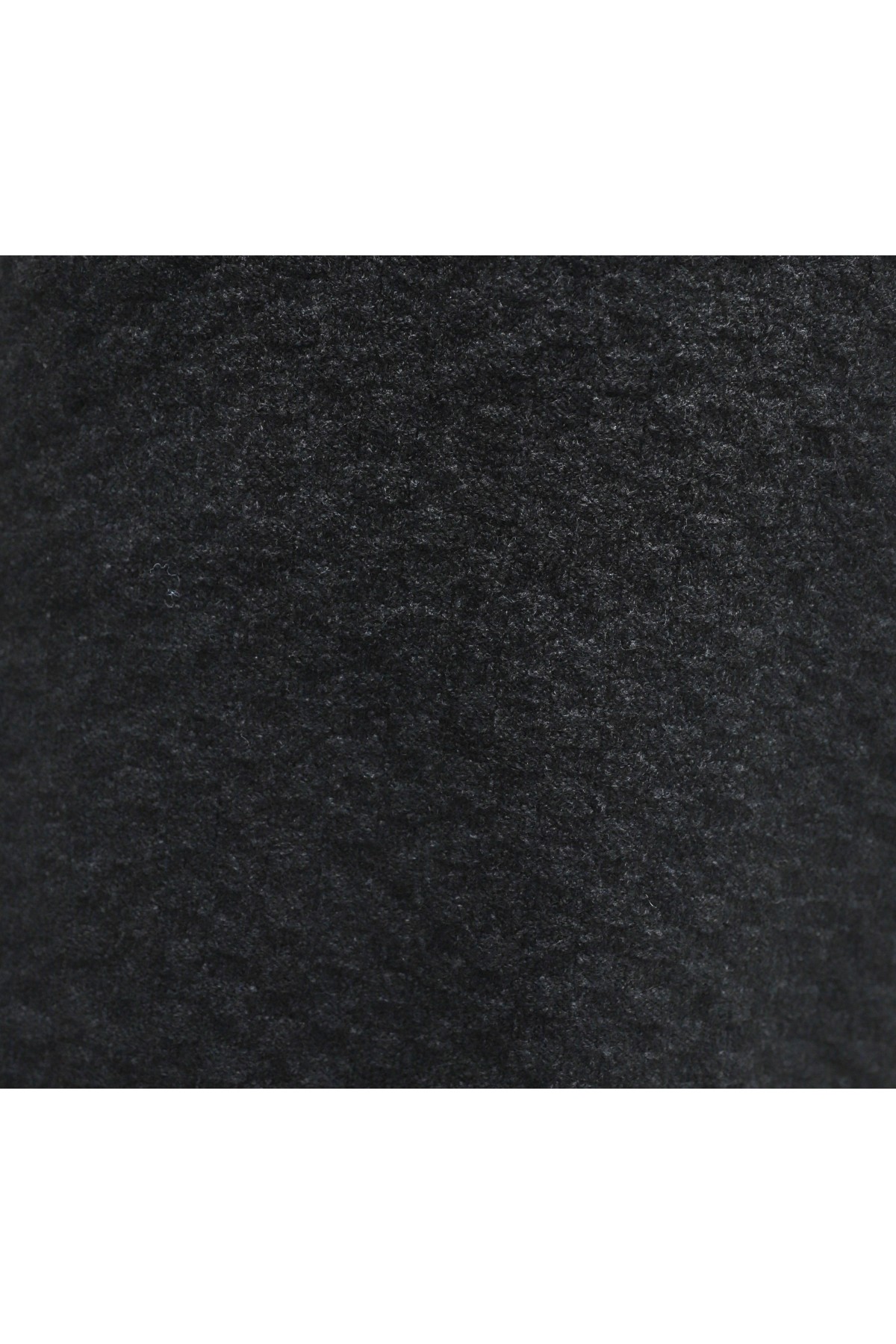 Round Neck Ribbed Loose Knit Tunic -Anthracite