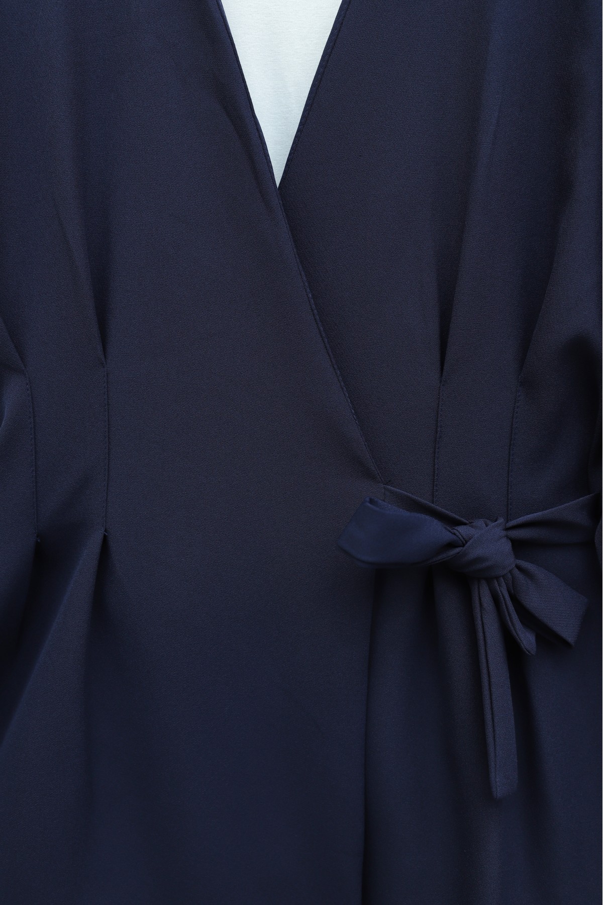 Pens Detaylı Önü Çapraz Bağlamalı Pantolonlu İthal Krep Takım -Laci