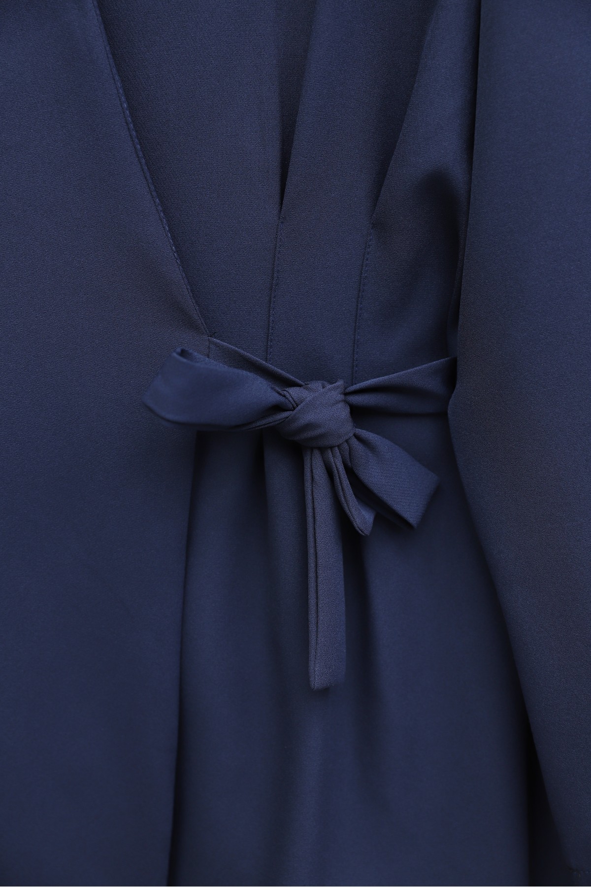 Pens Detaylı Önü Çapraz Bağlamalı Pantolonlu İthal Krep Takım -Laci