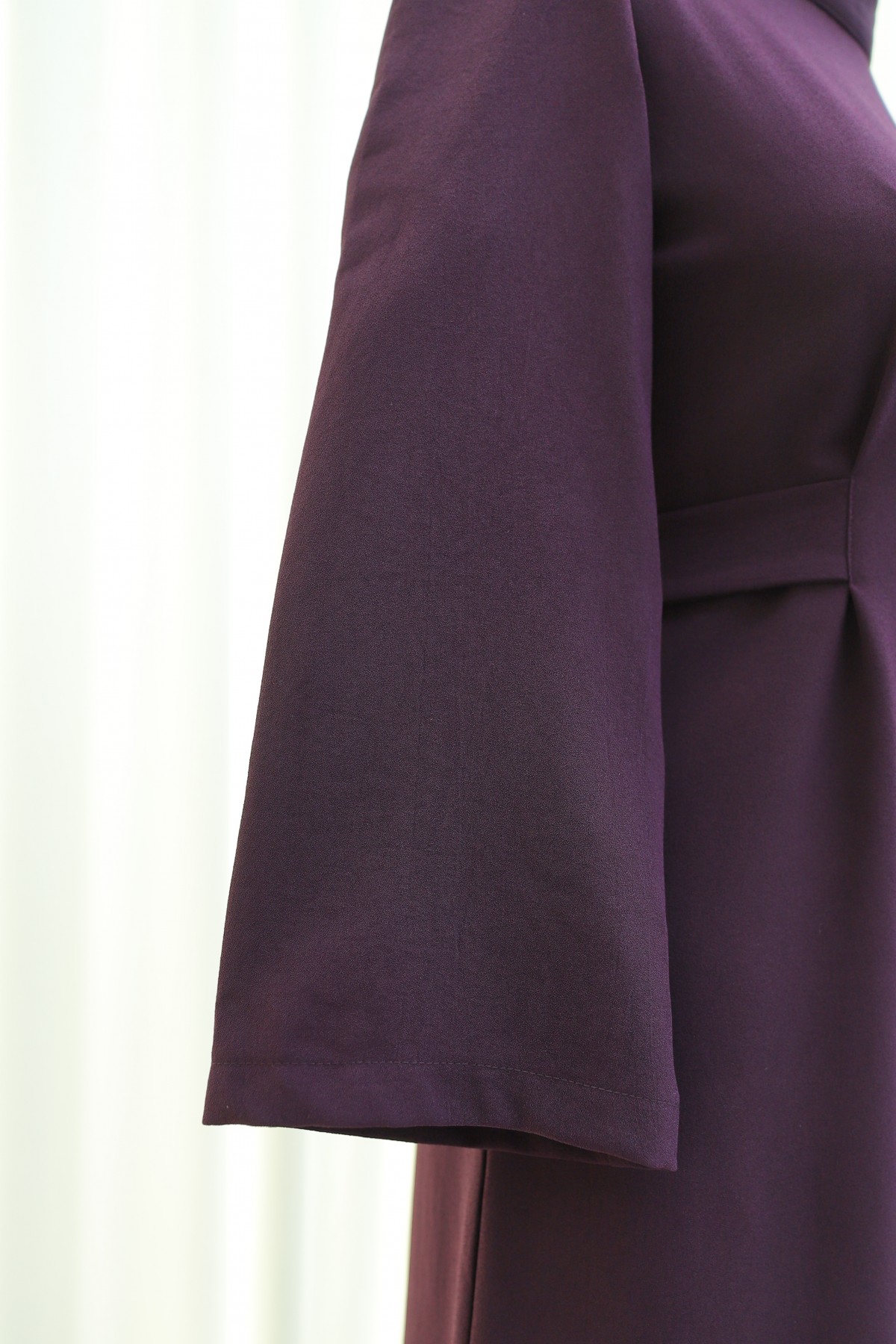 Judge Collar Lace Detailed Dress - Purple