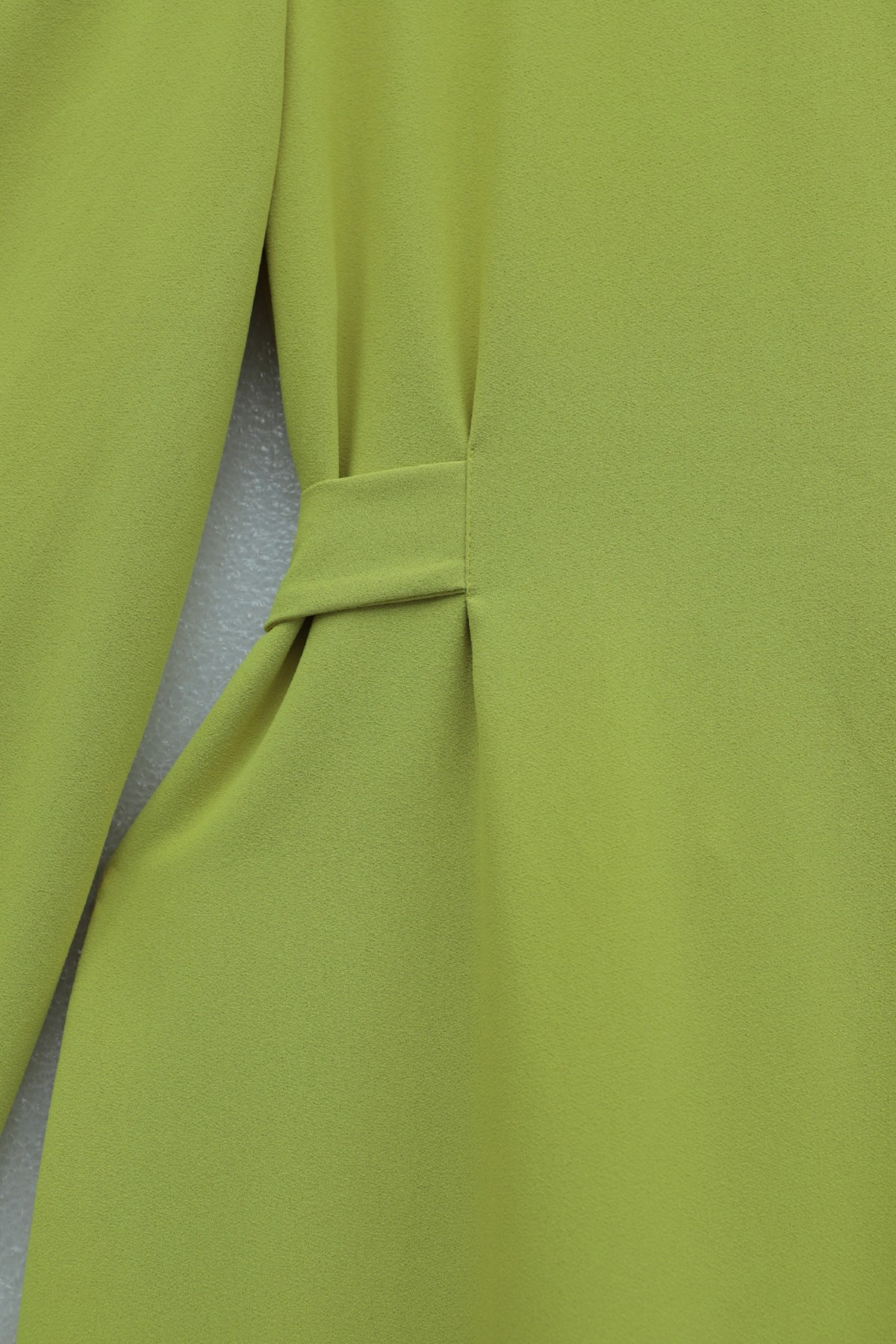 Judge Collar Lace Detailed Dress  -Oil Green