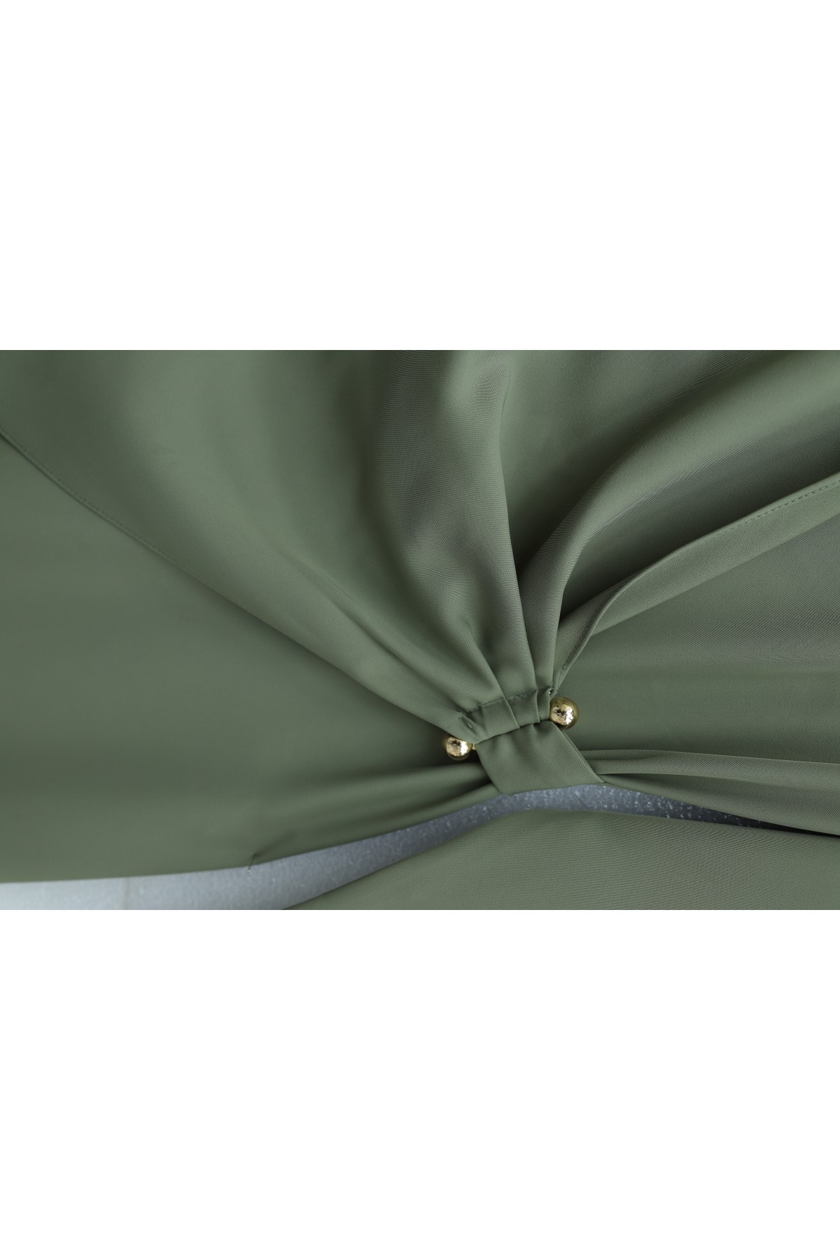 Çapraz Alerli Tokalı Yuvarlak Yaka İthal Krep Elbise -Çağla Y.