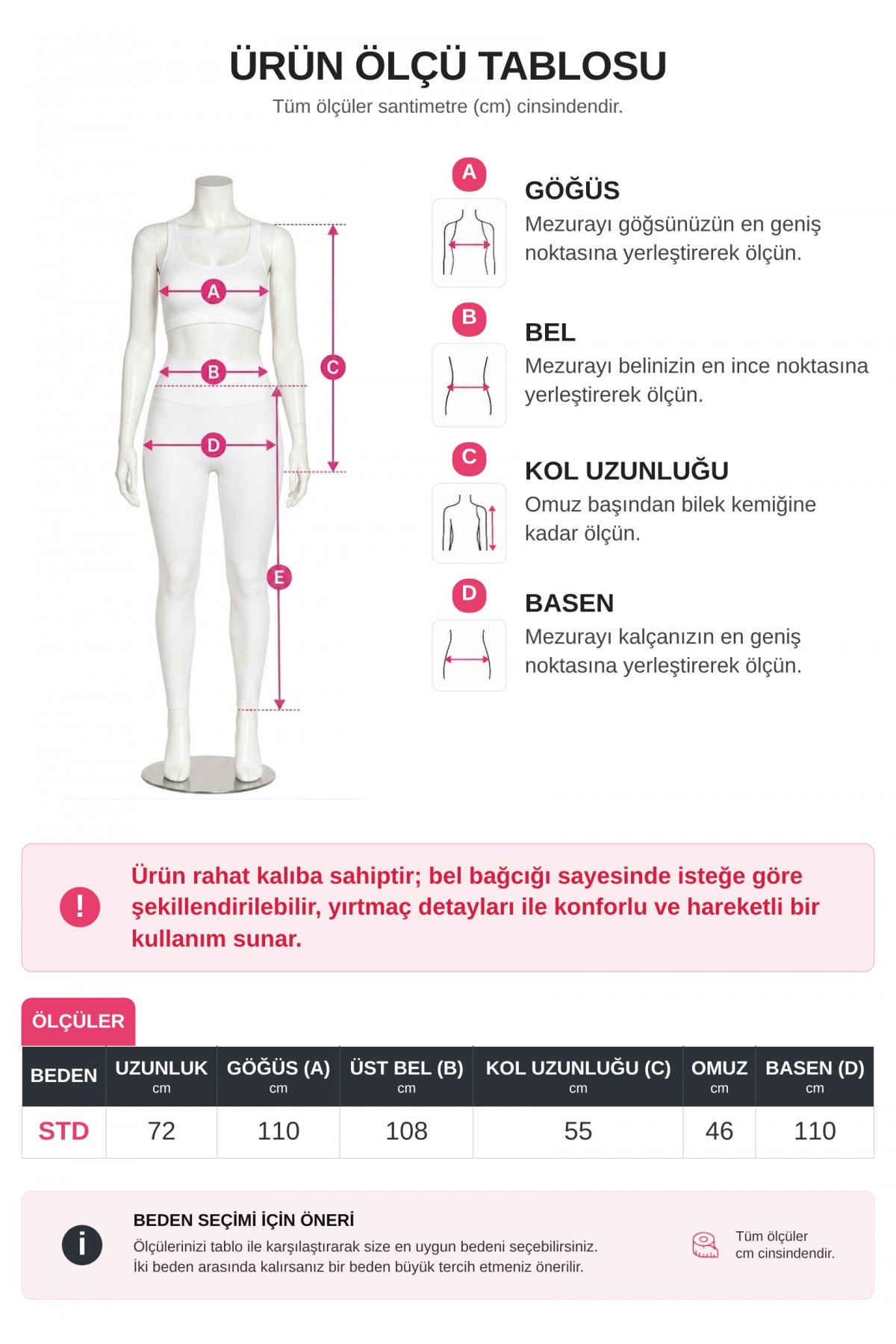 Yırtmaçlı Bisiklet Yaka Beli Bağlamalı Penye Sweat -Kırmızı