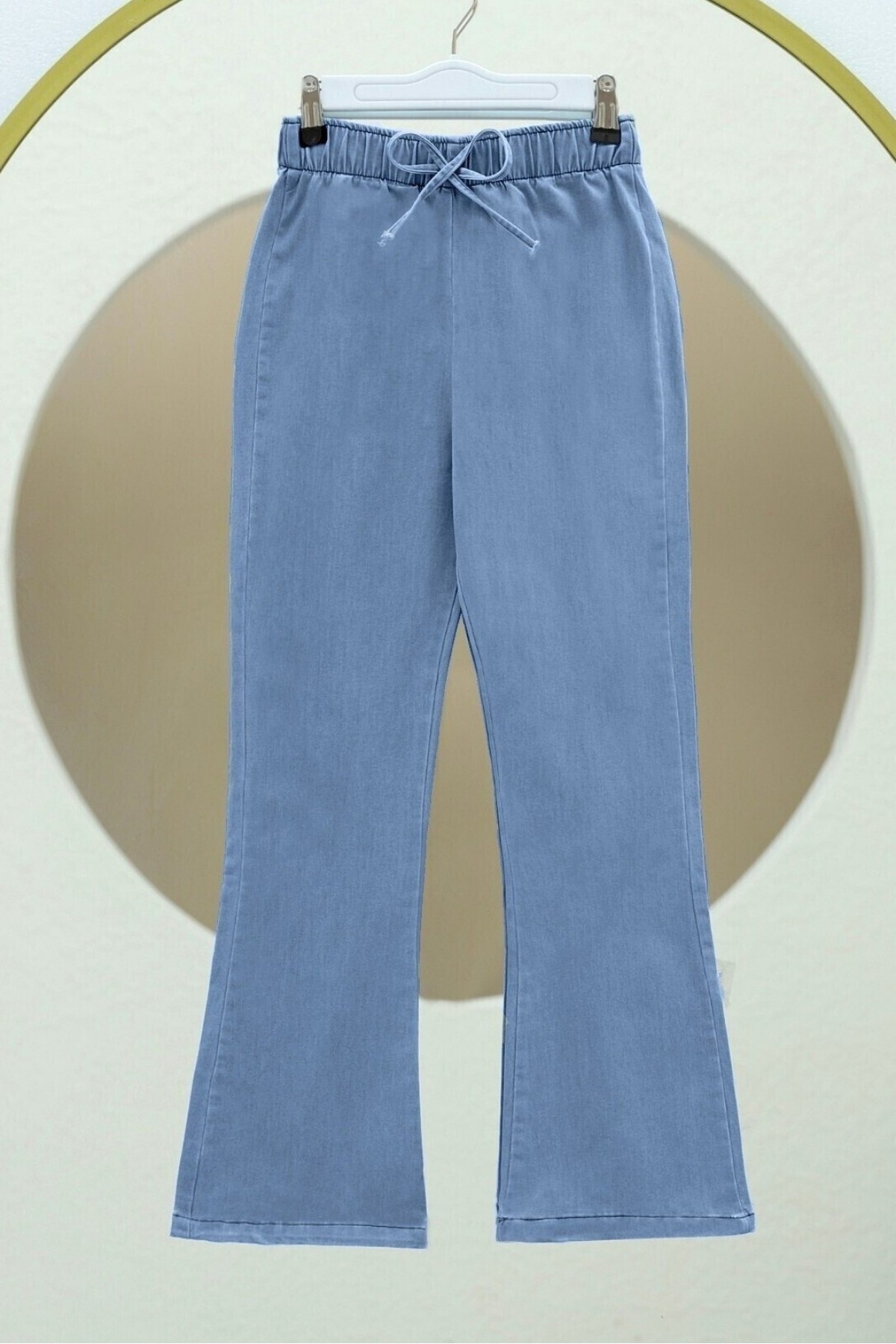 Spanish Leg Lace Detail Jeans -Blue