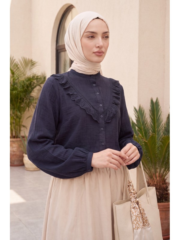 Lace -Navy blue