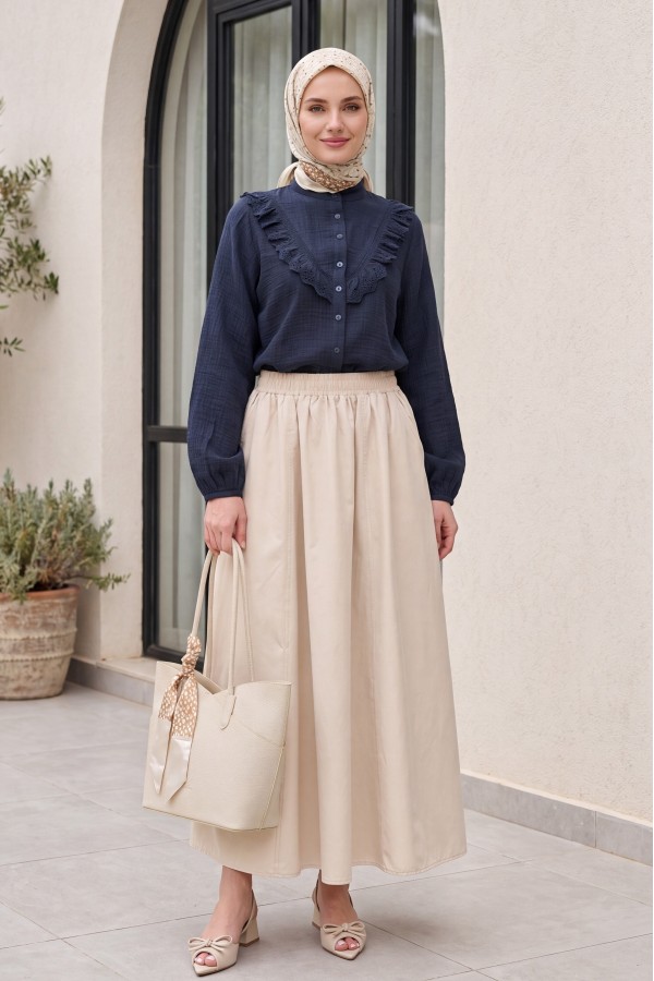 Lace -Navy blue