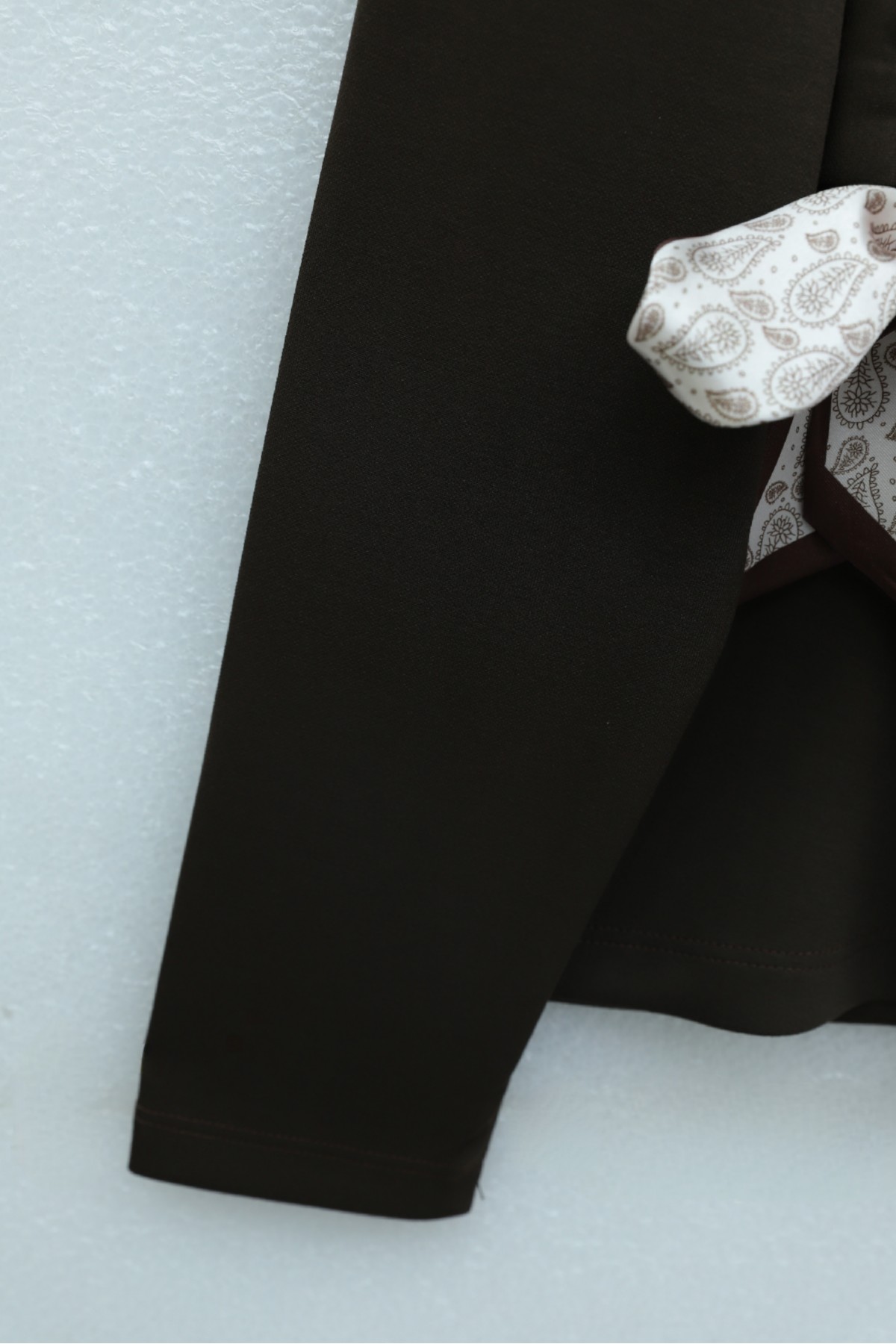 Yandan Fularlı Bağlama Detaylı Oyşo Bluz -K. Kahve