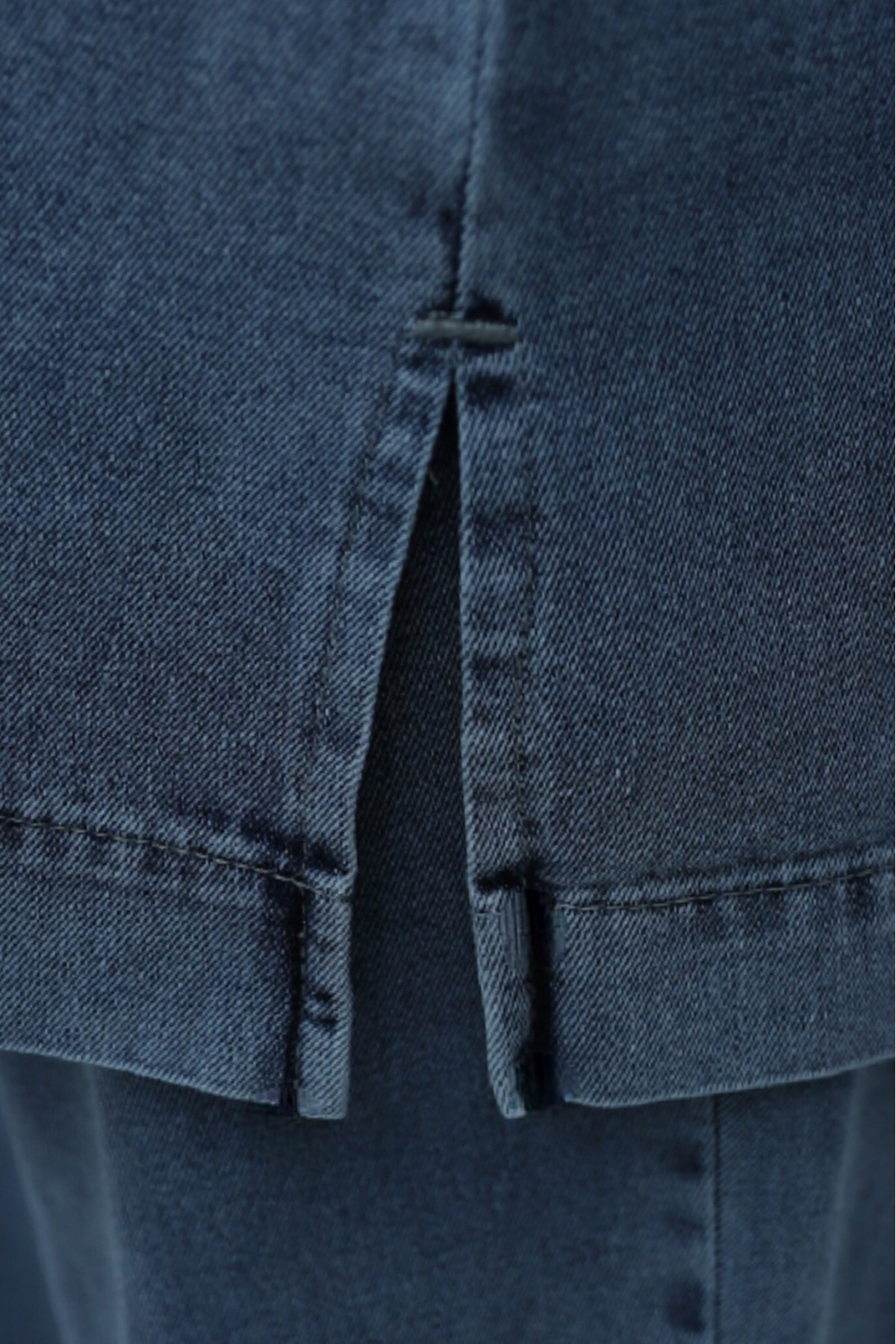 Beli Lastikli Bol Paça Pantolonlu Bağcıklı Kot Kimono Takım -Buz Mavi