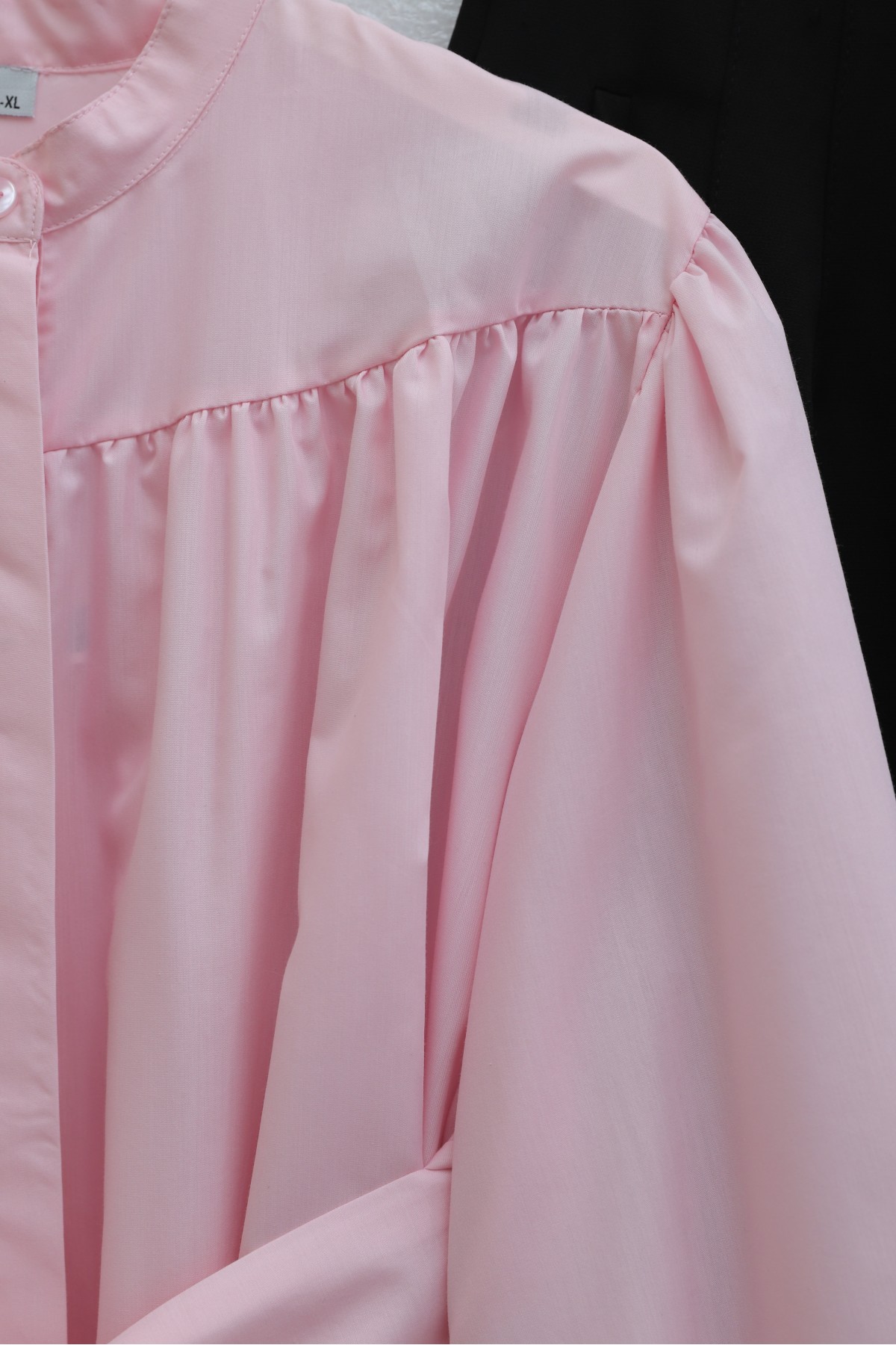 Gizli Düğmeli Kuşaklı Poplin Tunik -Pembe