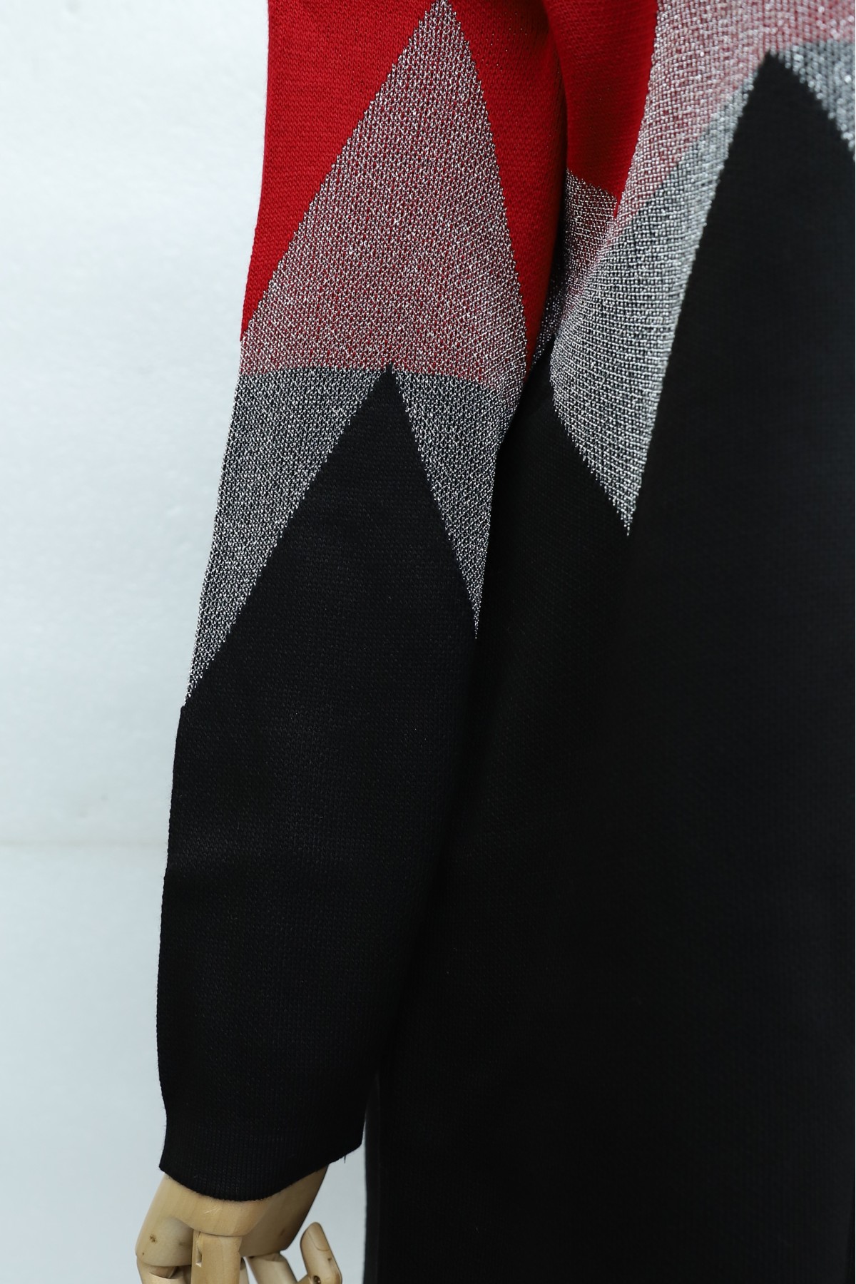 Oversized Zigzag -Red