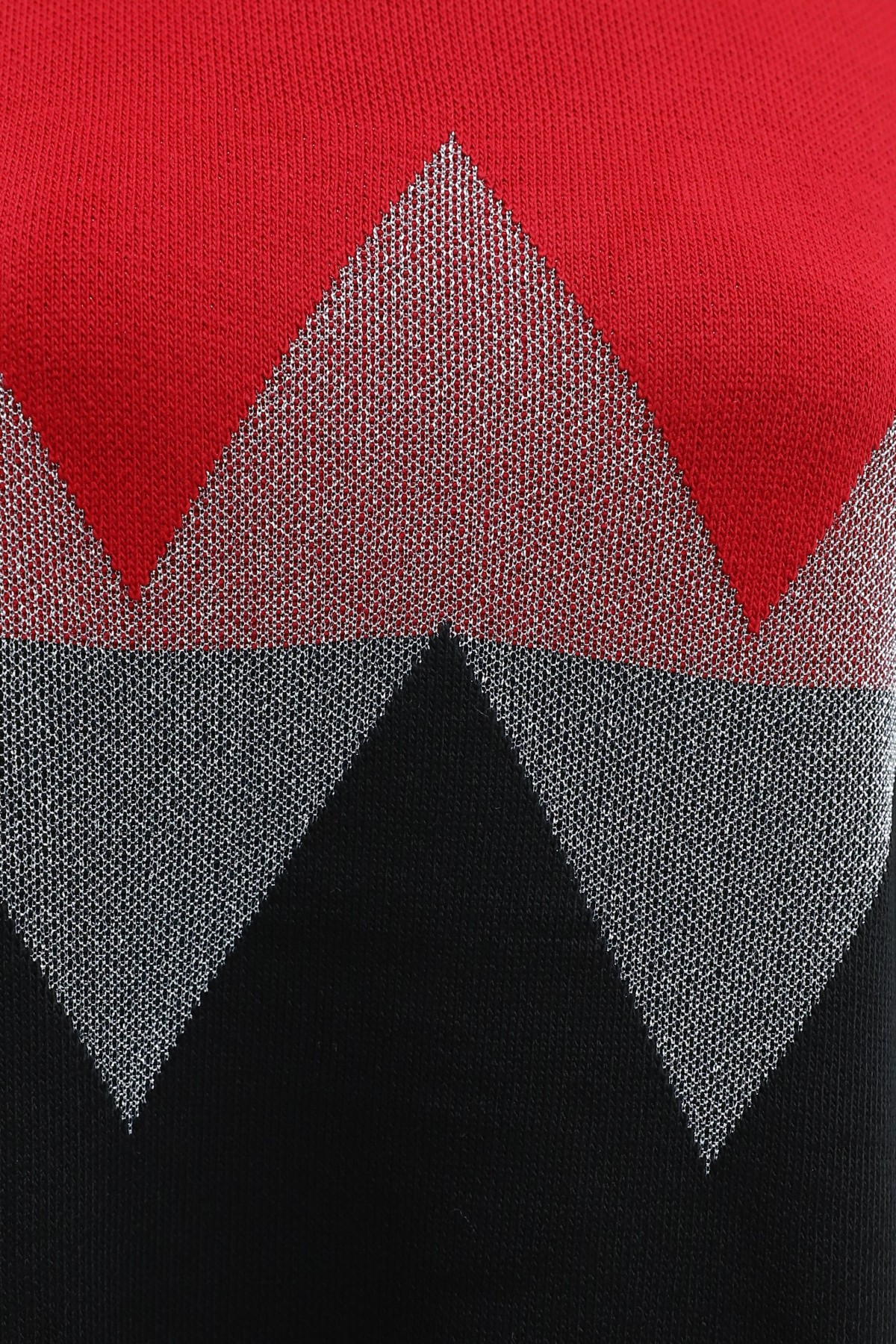 Oversized Zigzag -Red