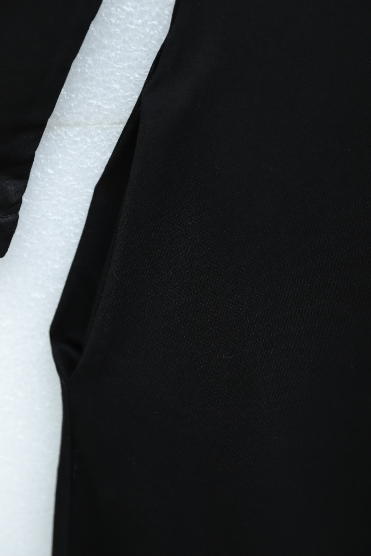 Half-Zip Shirt Collar Long Oysho Dress -Black
