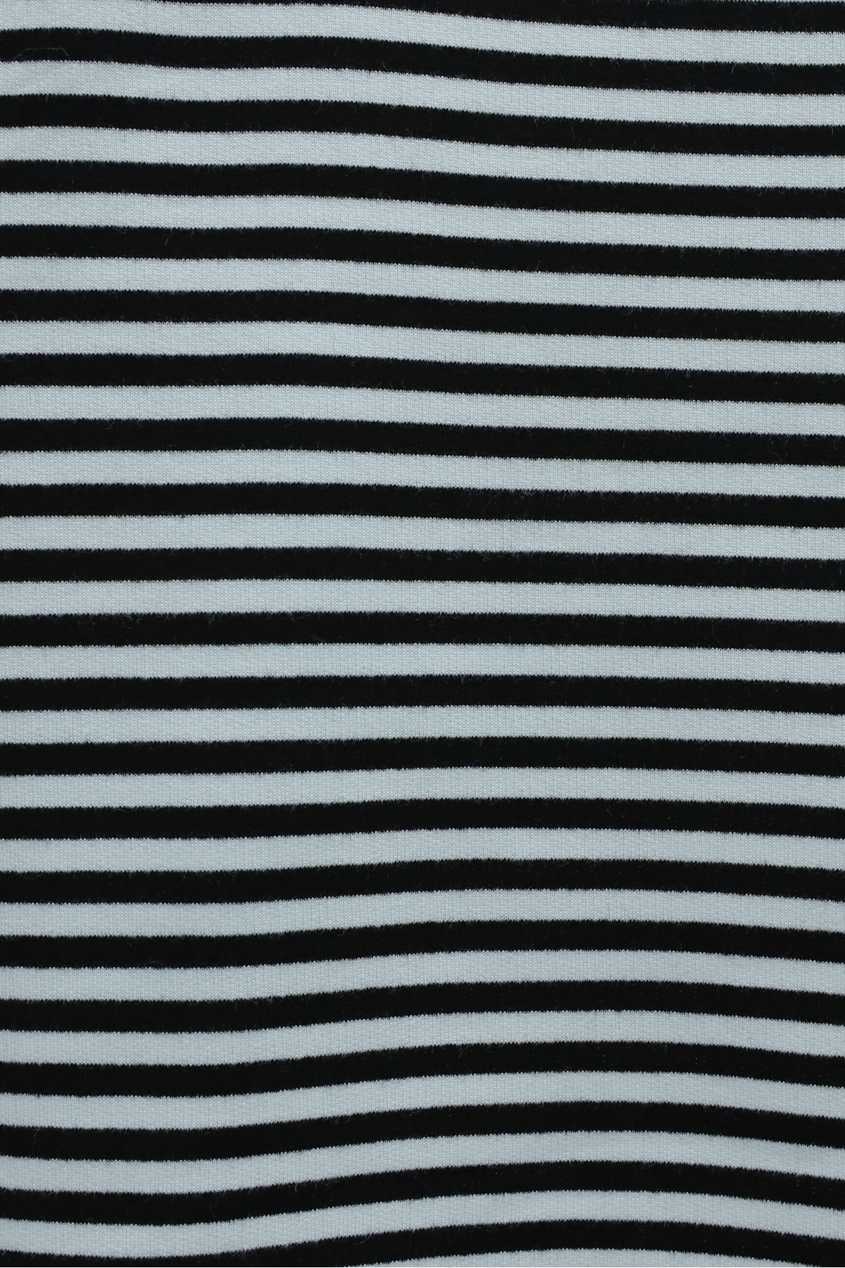 Crew Neck Striped Sweatshirt with Ruched Sleeves -Black