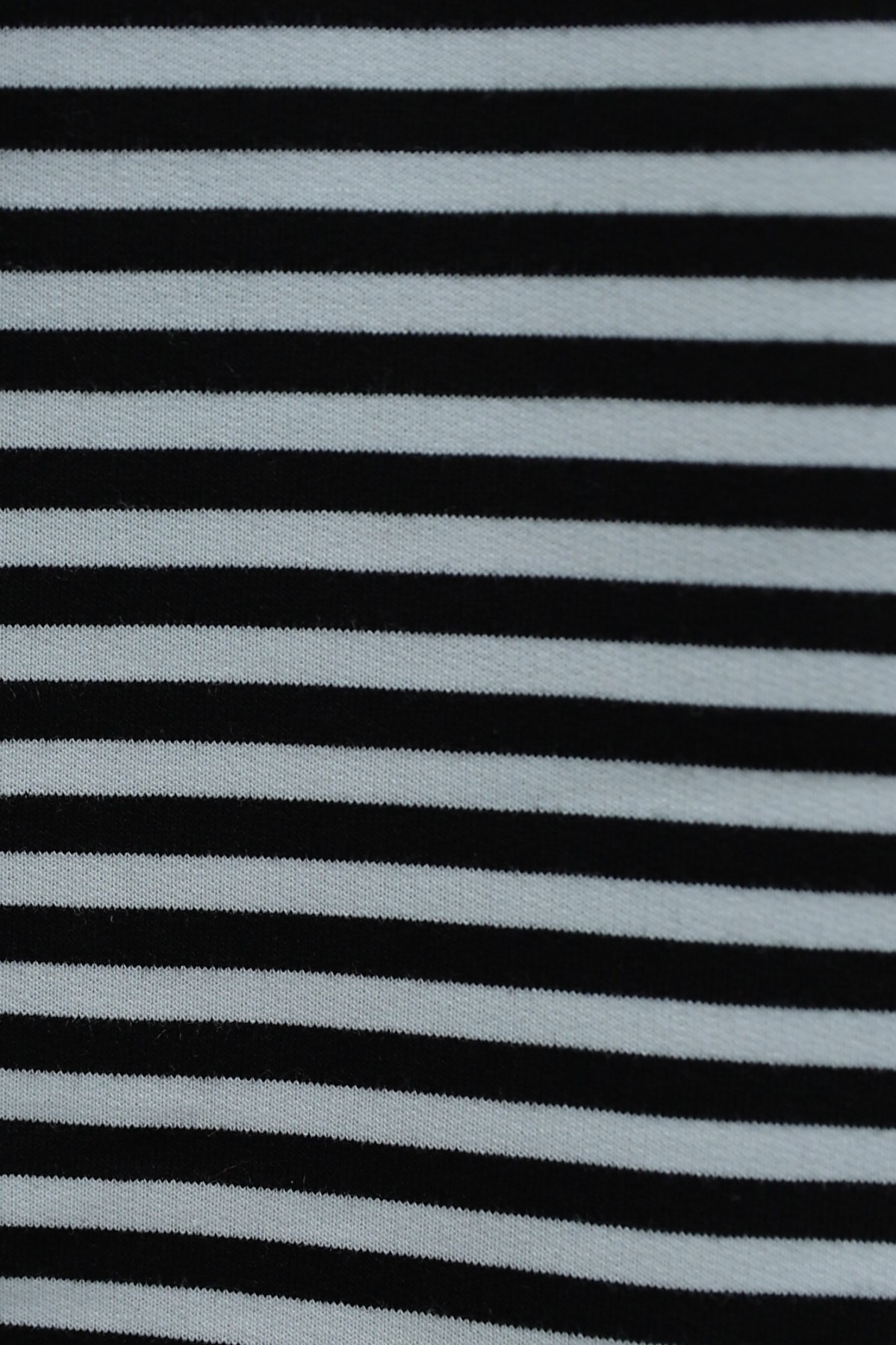 Fine-Striped Wide-Sleeve Crew-Neck Sweatshirt with Scarf Detail -Black