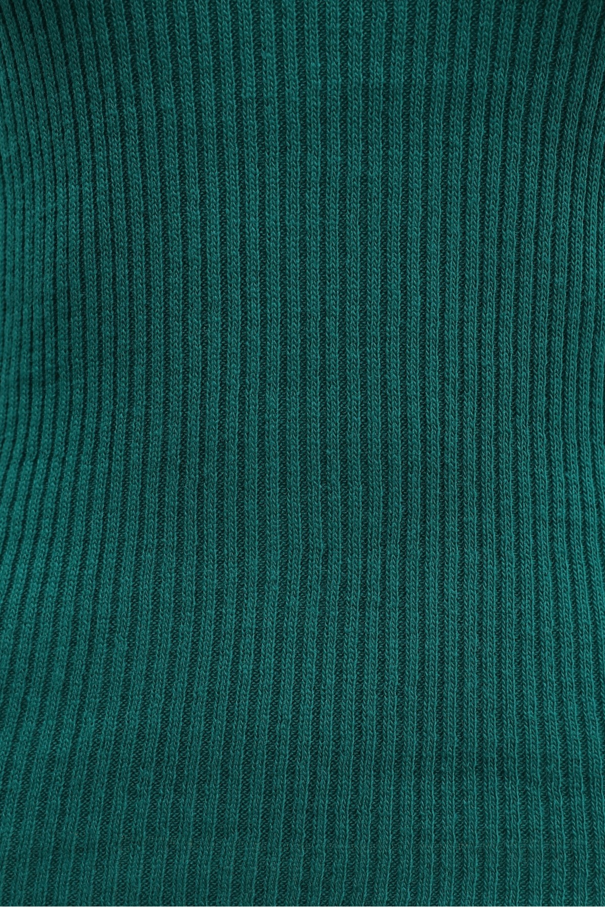 Turtleneck Knitted Bodysuit with Finger-Loop Detail -Emerald