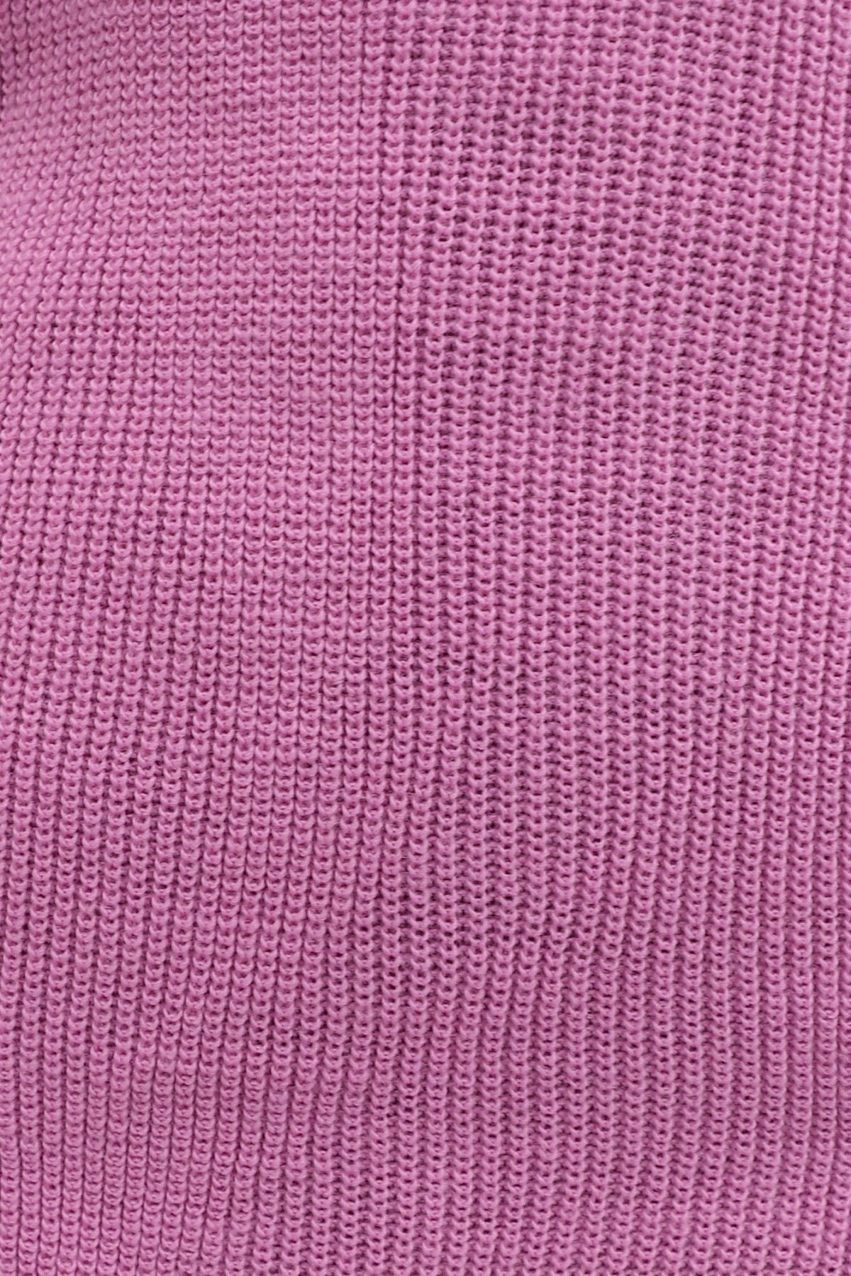 Omuzu Saç Örgülü Salaş Triko Tunik  -Pembe