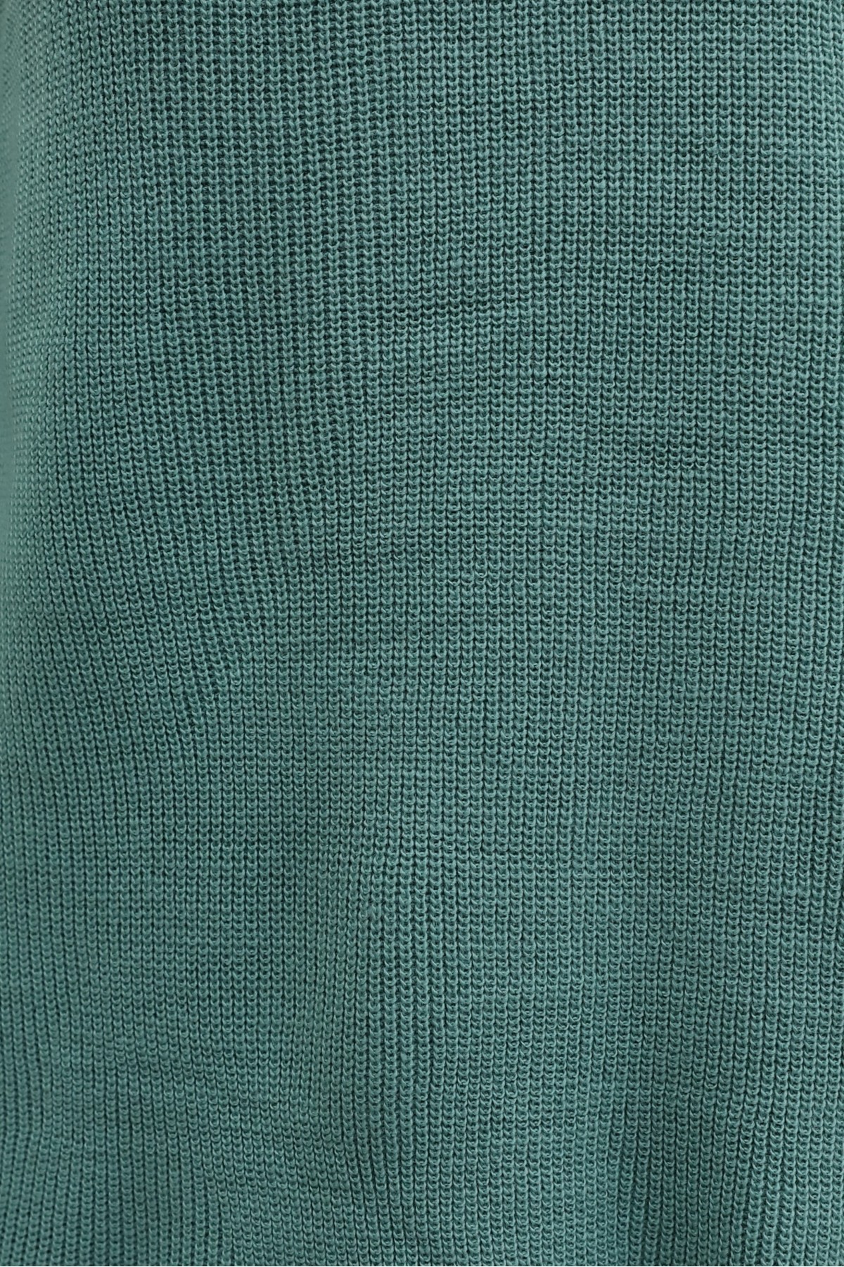 Casual Knit Tunic with Shoulder Braid  -Mint Color