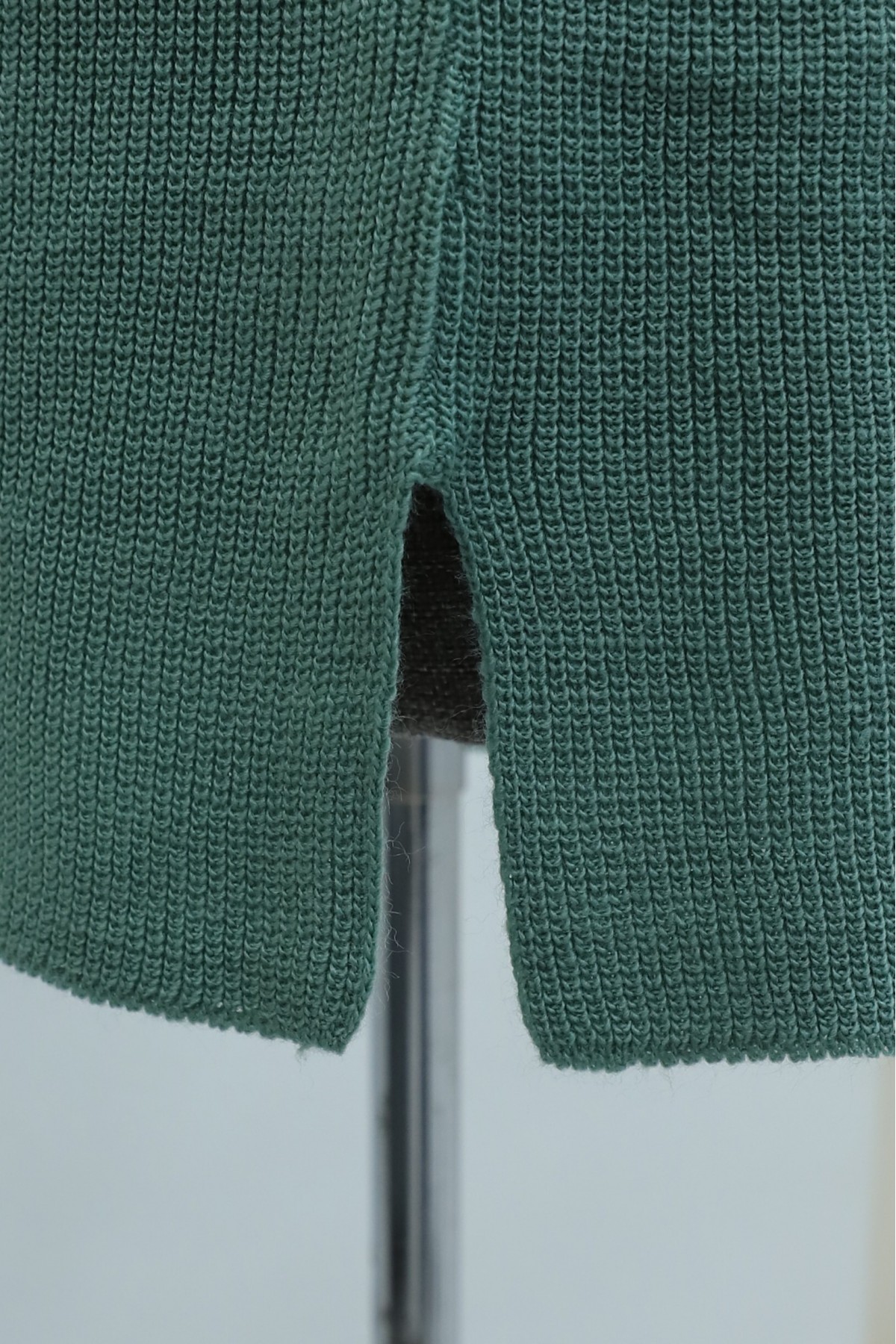 Casual Knit Tunic with Shoulder Braid  -Mint Color