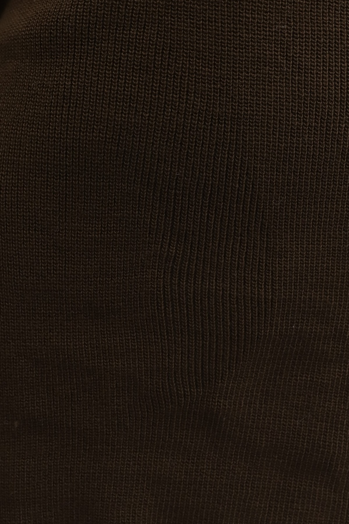 Casual Knit Tunic with Shoulder Braid  -Dark Coffee