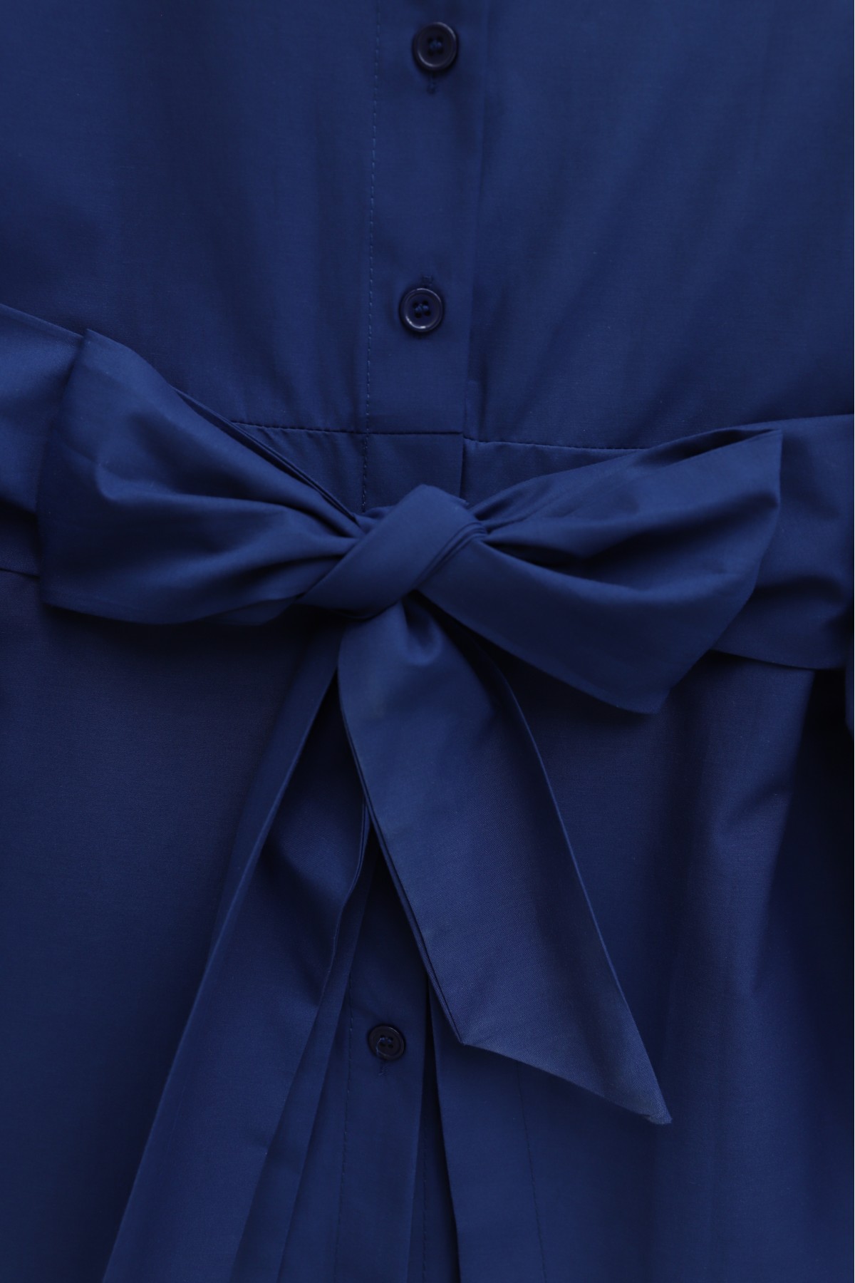 Kendinden Kuşaklı Poplin Tunik -Laci