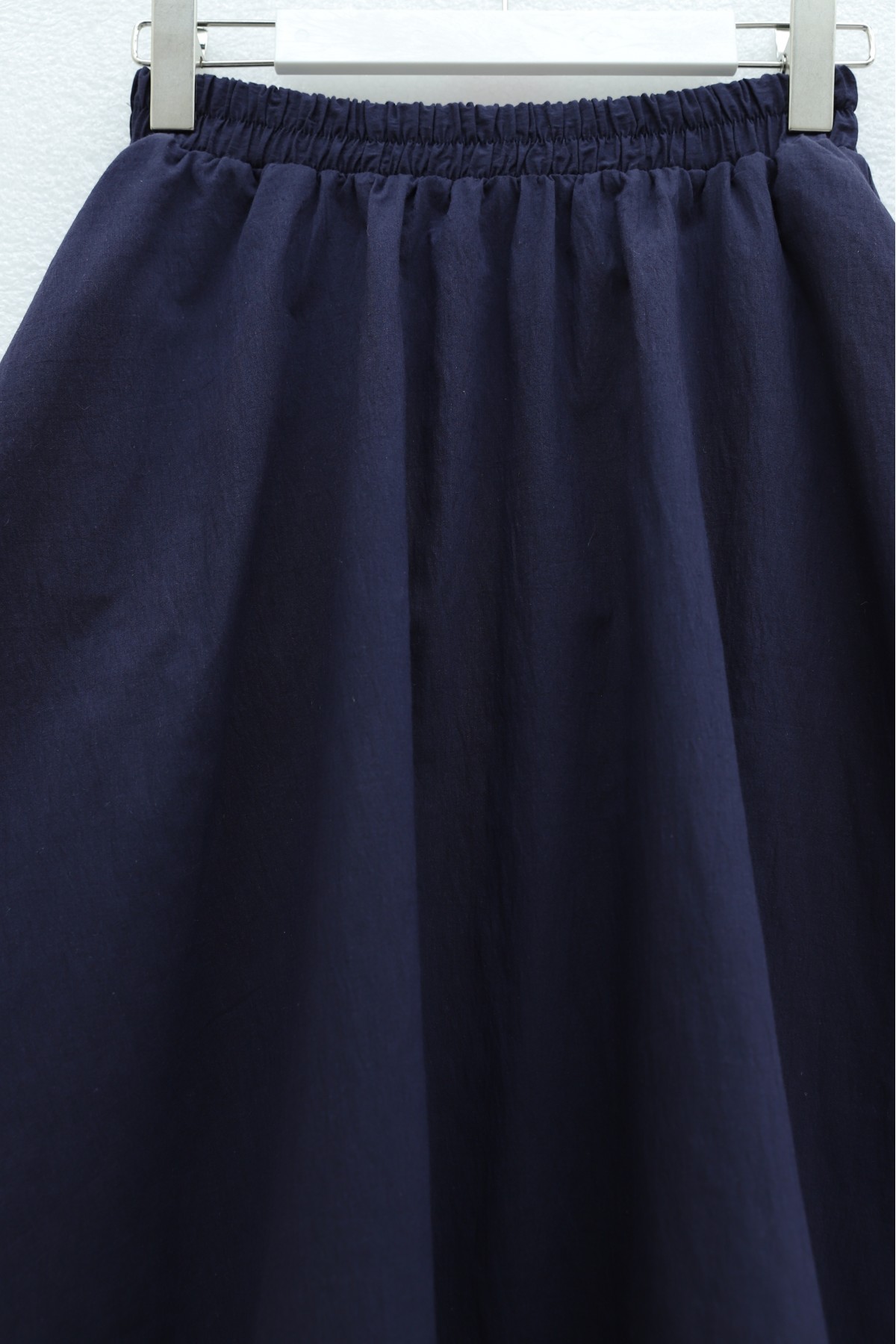 Beli Lastikli Eteği Dantel Detaylı Fırfırlı Vual Etek -Lacivert