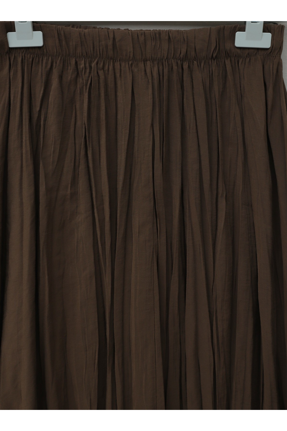 تنورة واسعة بخصر مطاطي -بنى