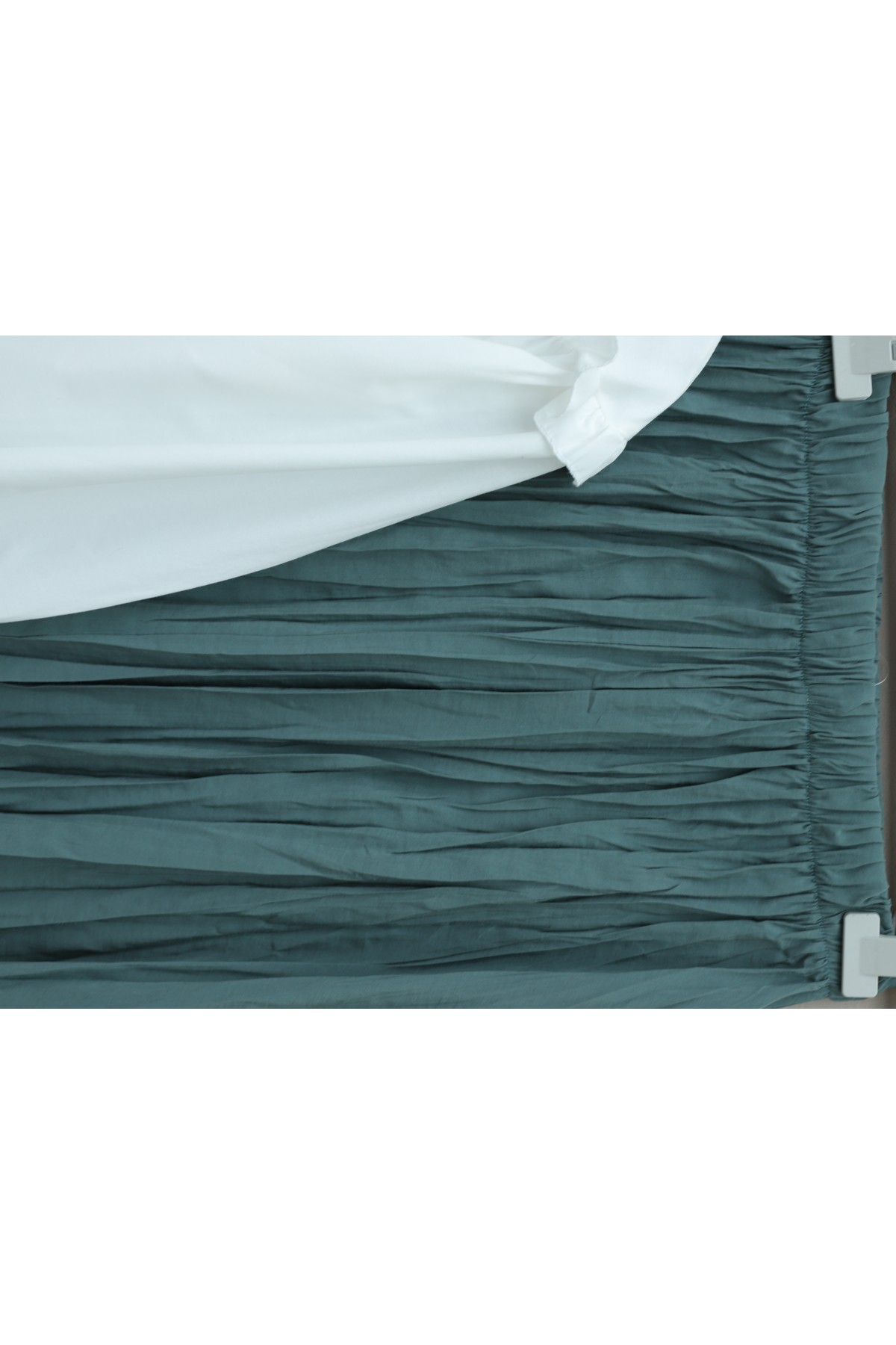 تنورة واسعة بخصر مطاطي -كاجلا جرين