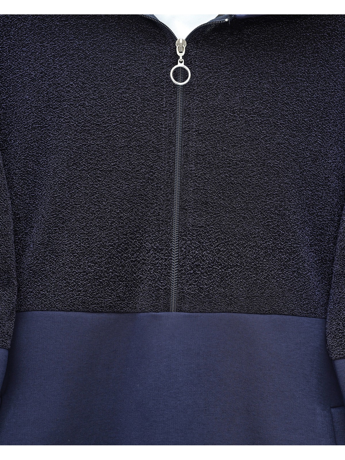 Yarım Fermuarlı Sim Detaylı Kapşonlu Üç İplik Takım  -Laci