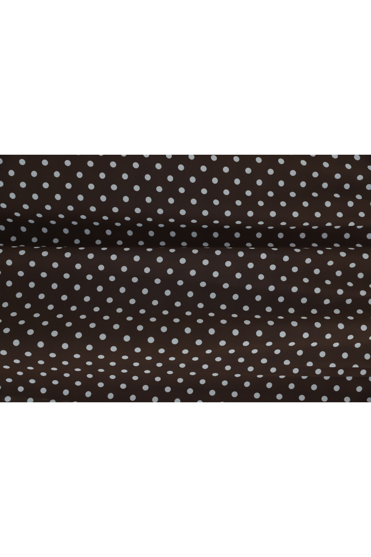 تنورة شيفون منقطة بخصر مطاطي وبطانة -بنى