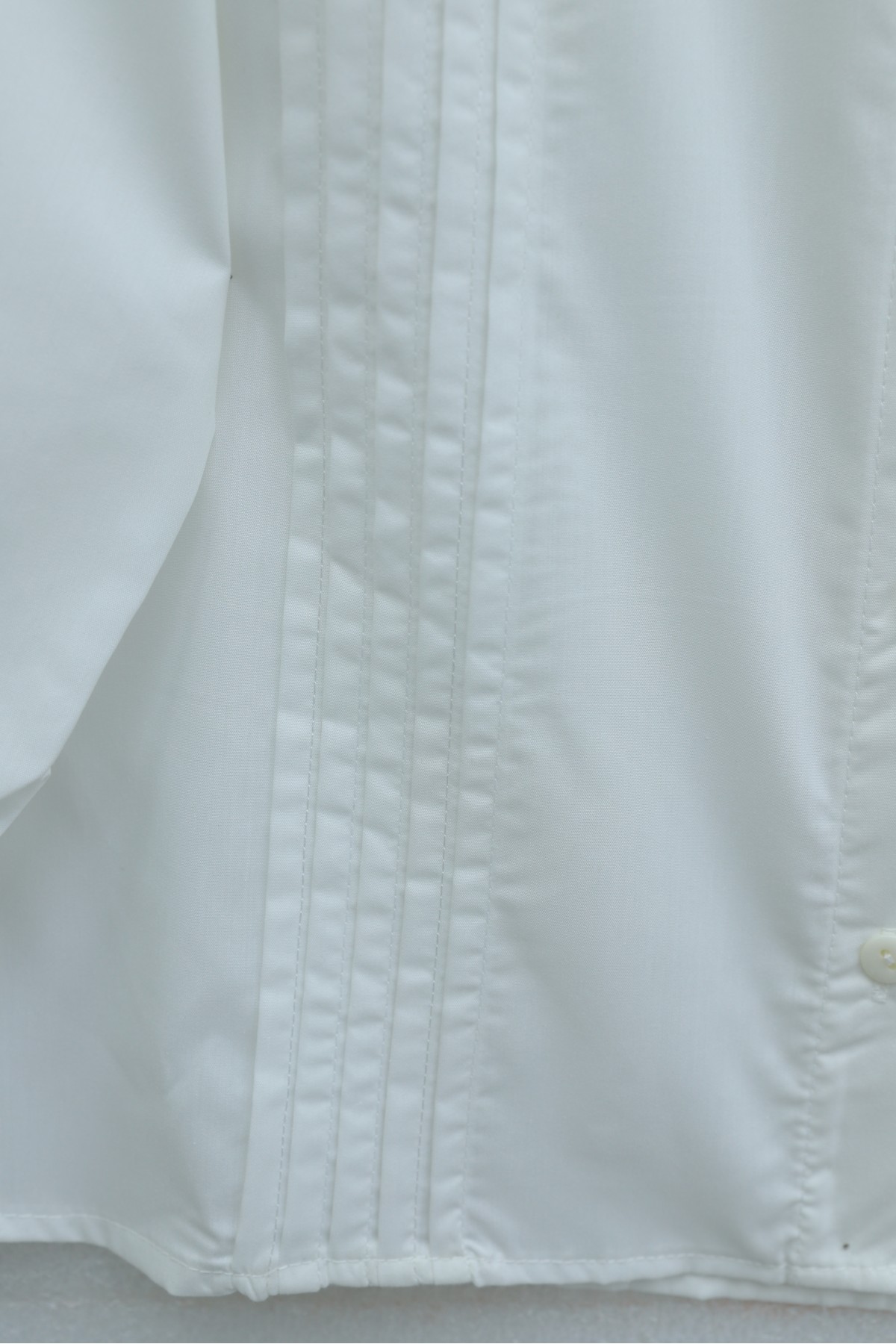 Peter Pan Collar Ruffle Detail Buttoned Ribbed Balloon Sleeve Poplin Shirt -White