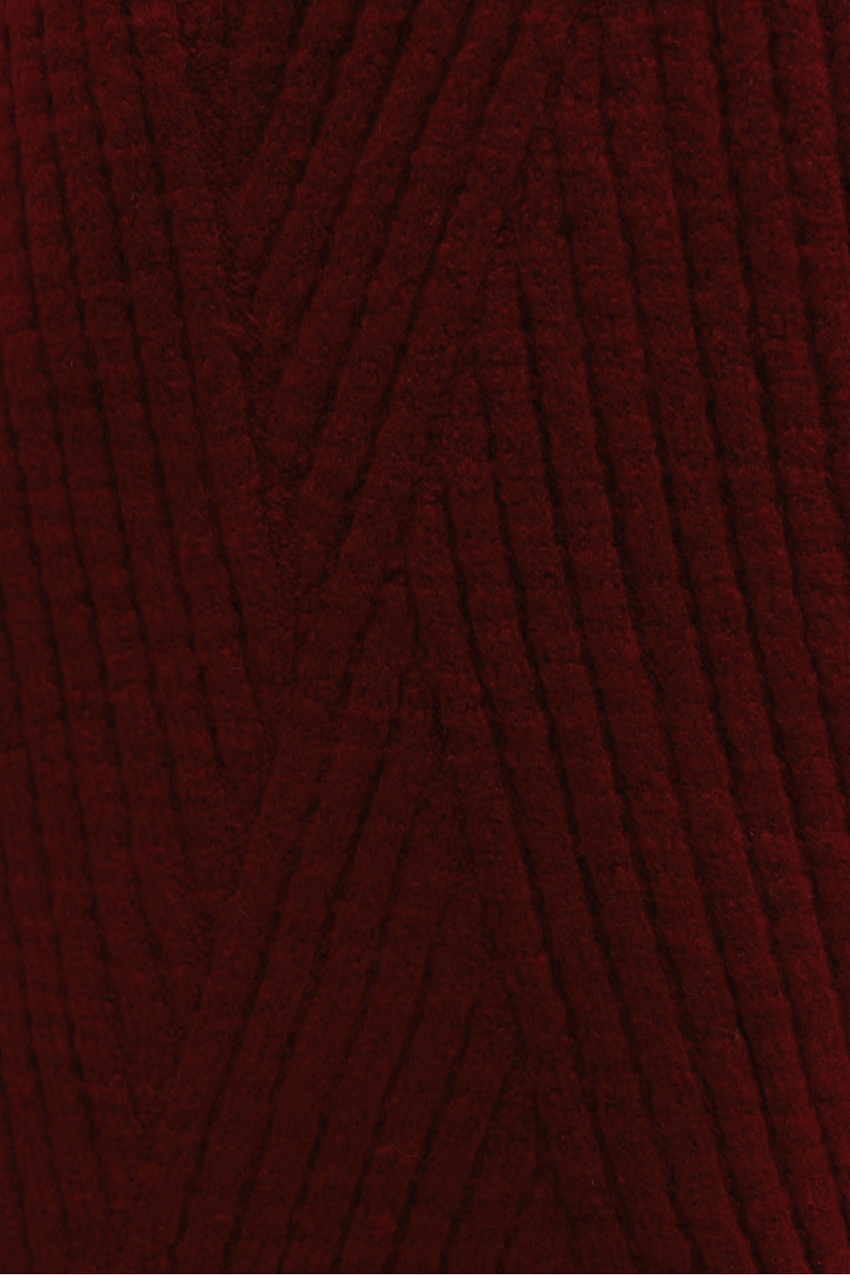 Execution Knitting Diamond Patterned Knitwear Tunic      -Red