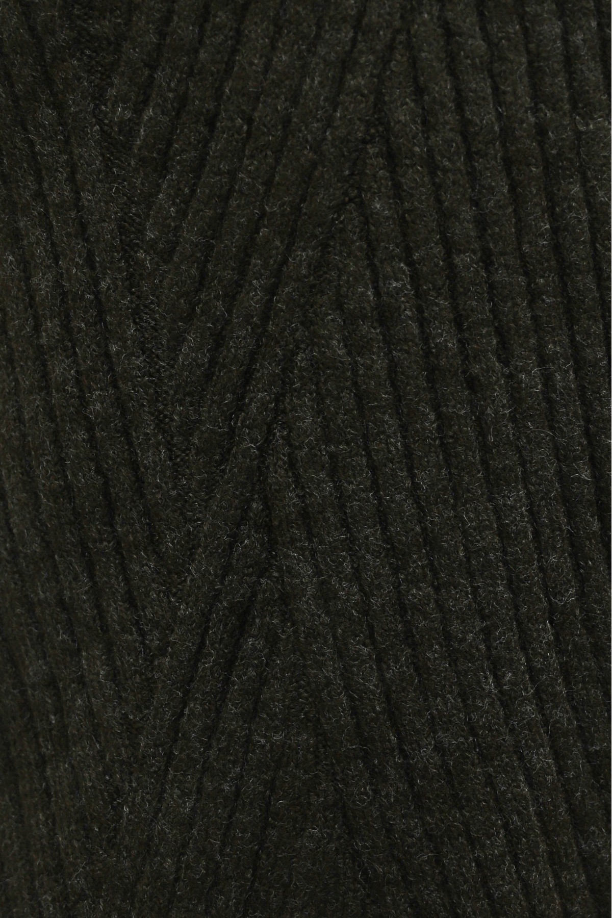 Execution Knitting Diamond Patterned Knitwear Tunic   -Dark Coffee