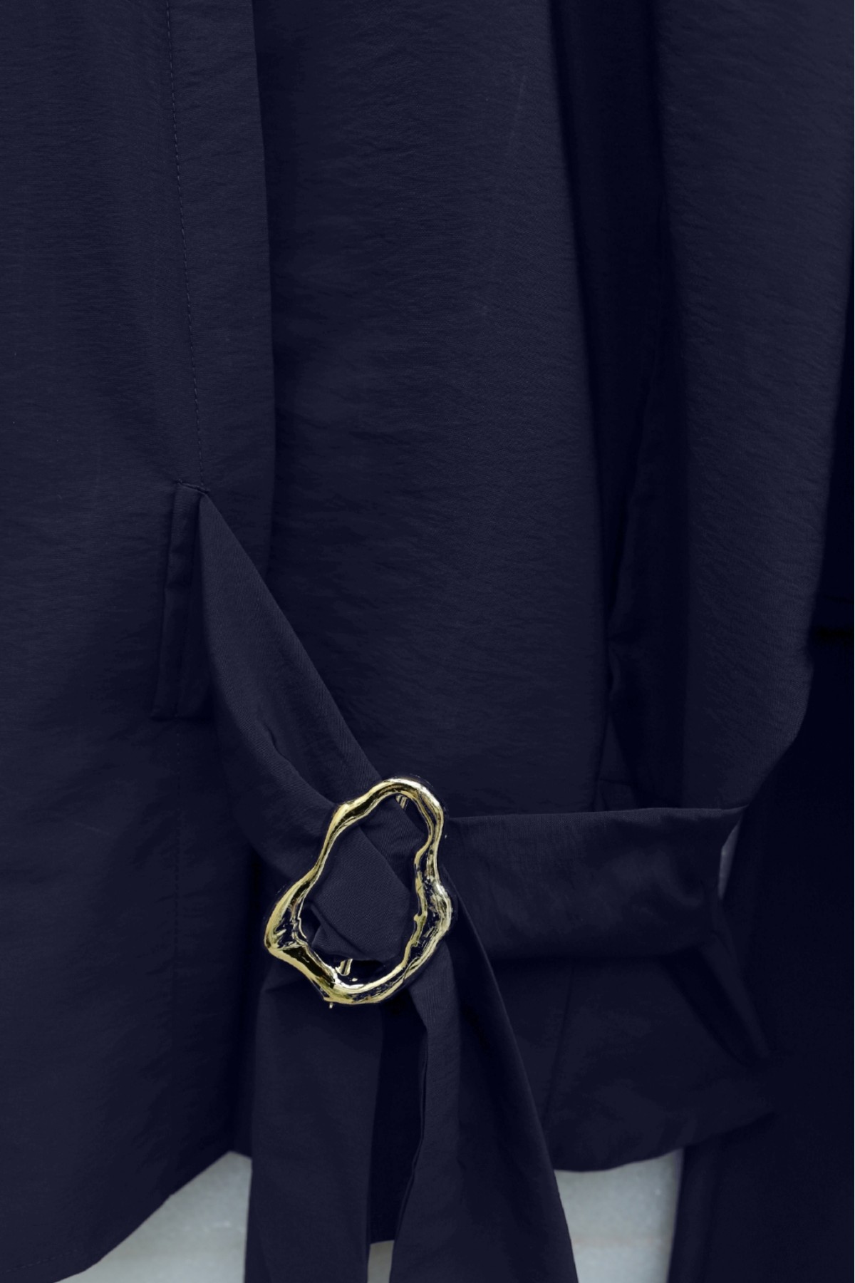 Kolu Lastikli Yandan Bağlamalı Gizli Düğmeli Cupra Takım  -Laci