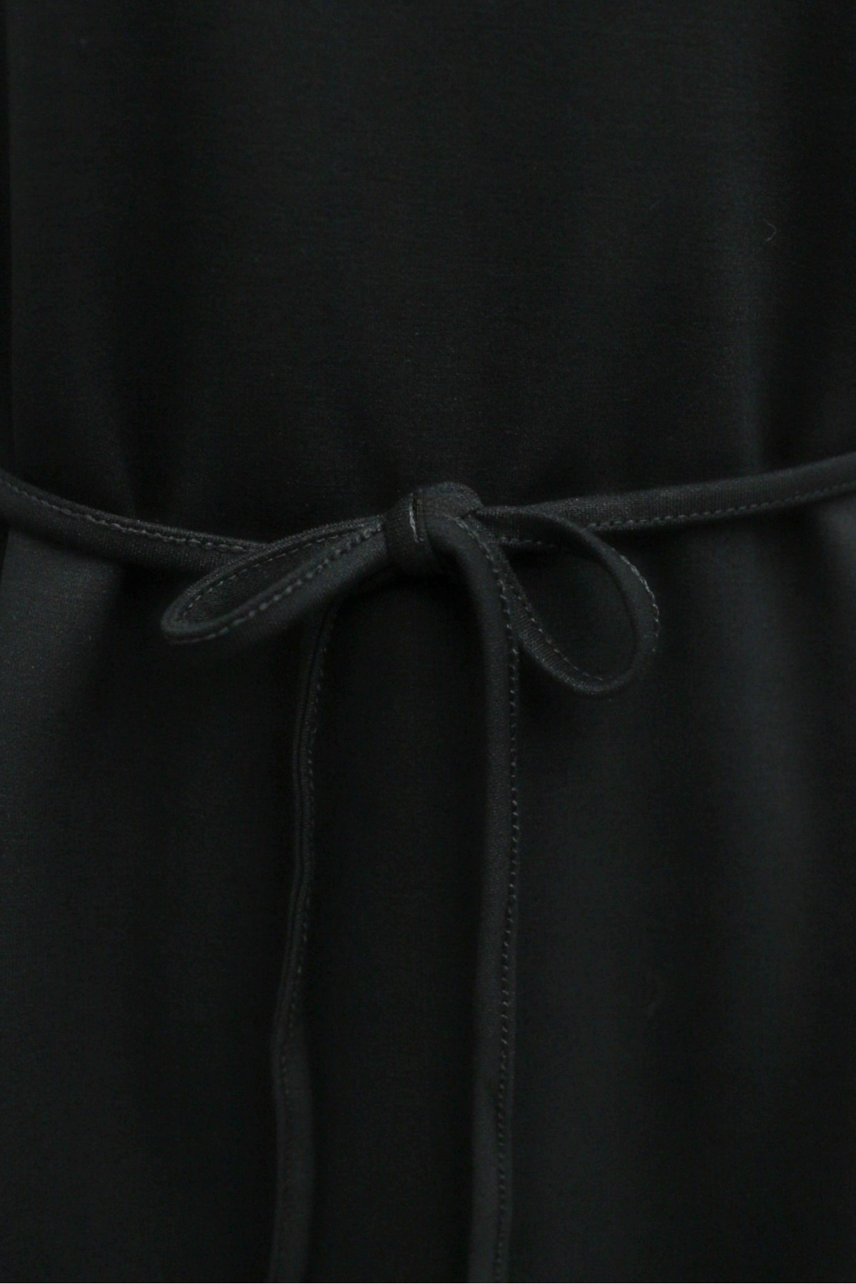 Asimetrik Kesim Beli Kemerli Pantolonlu Oversize Penye Takım -Siyah