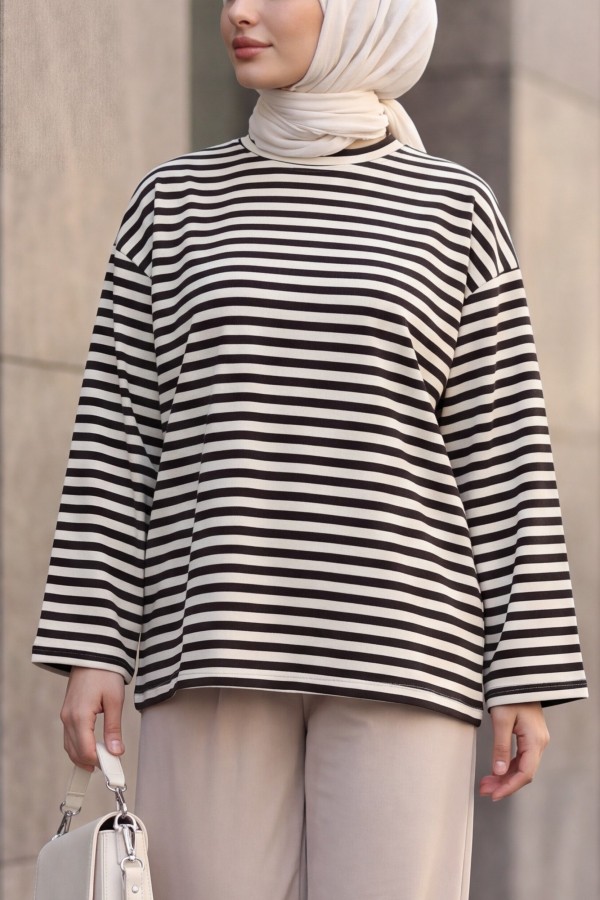 Oversized Crew -Brown